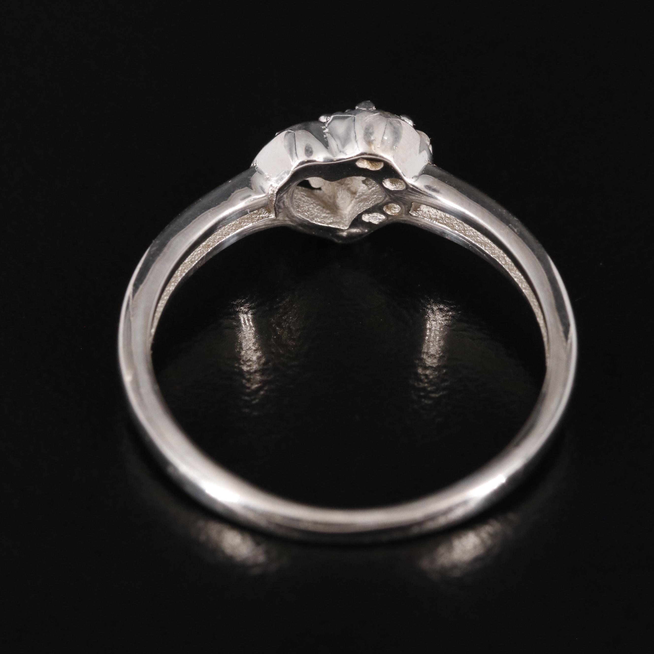 Sterling Cubic Zirconia Heart Ring