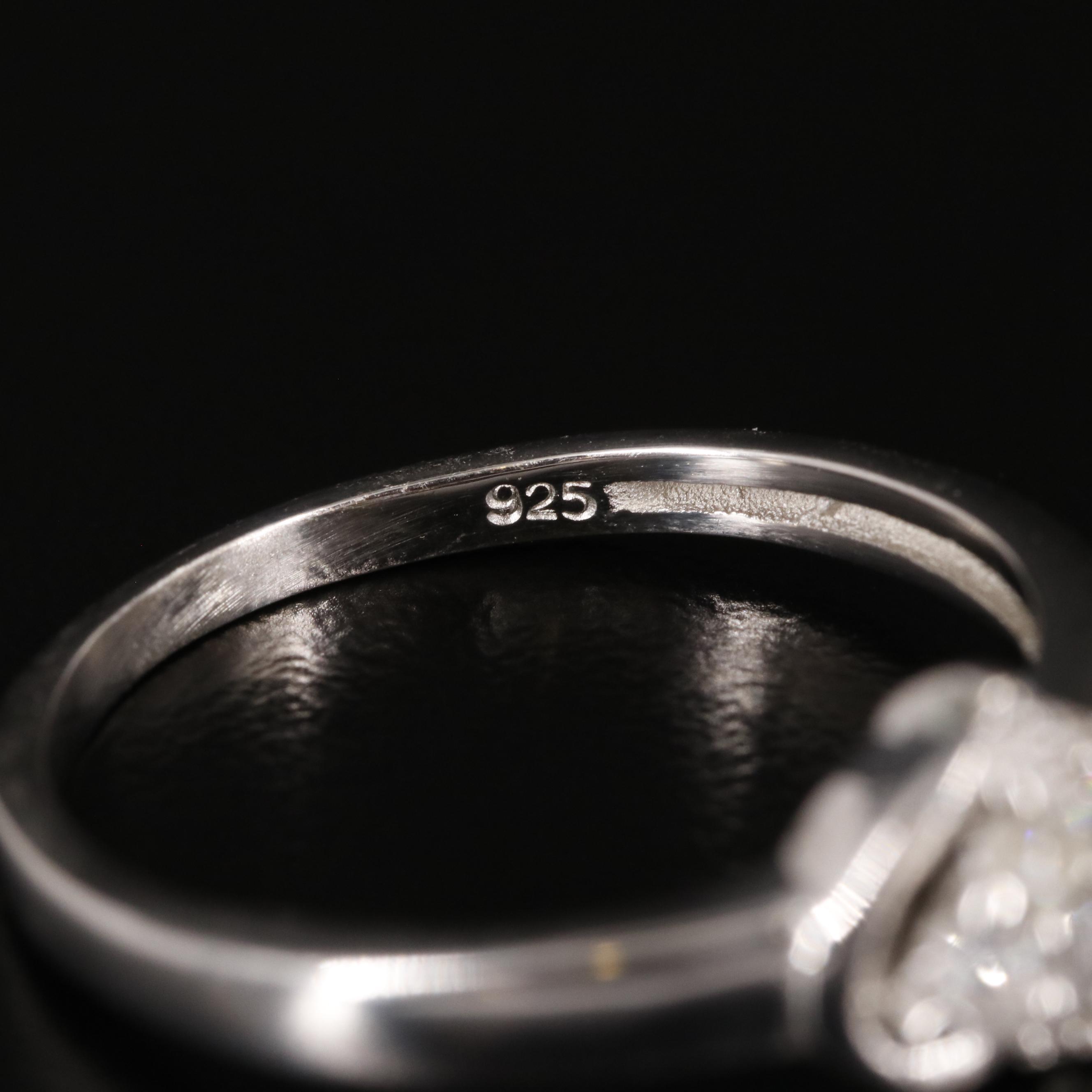 Sterling Cubic Zirconia Heart Ring