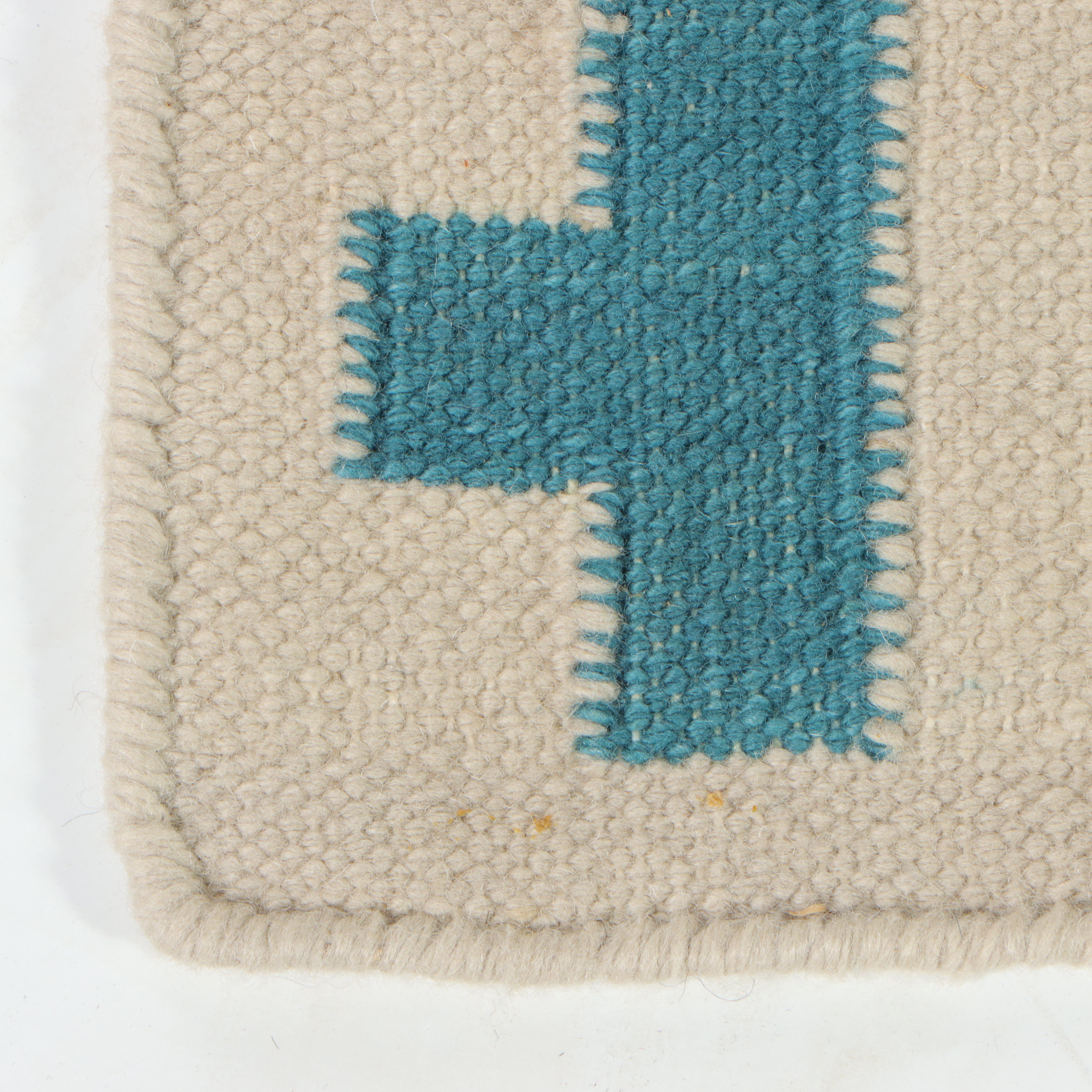 5'1 x 7'11 Handwoven Indian Dhurrie Area Rug