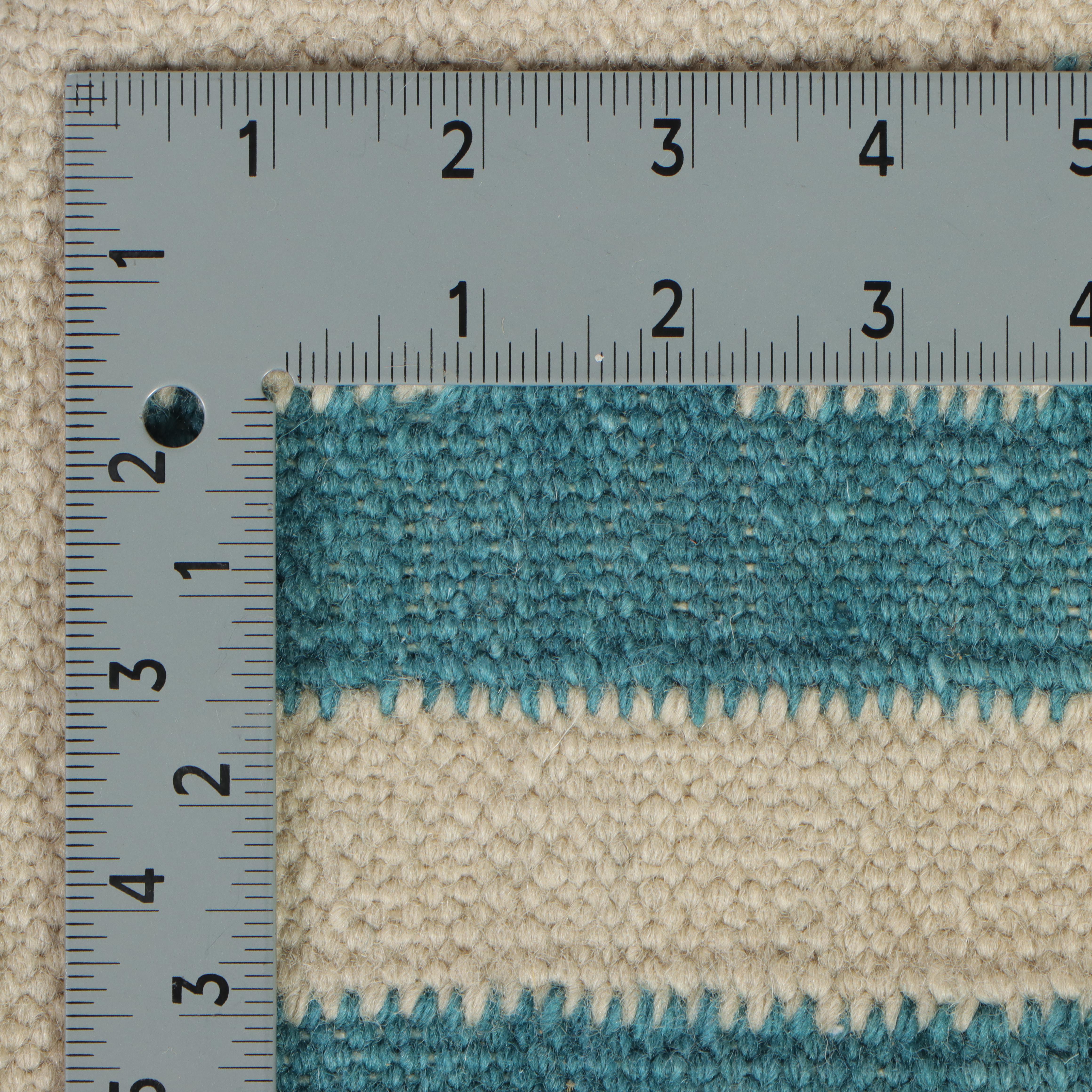 5'1 x 7'11 Handwoven Indian Dhurrie Area Rug