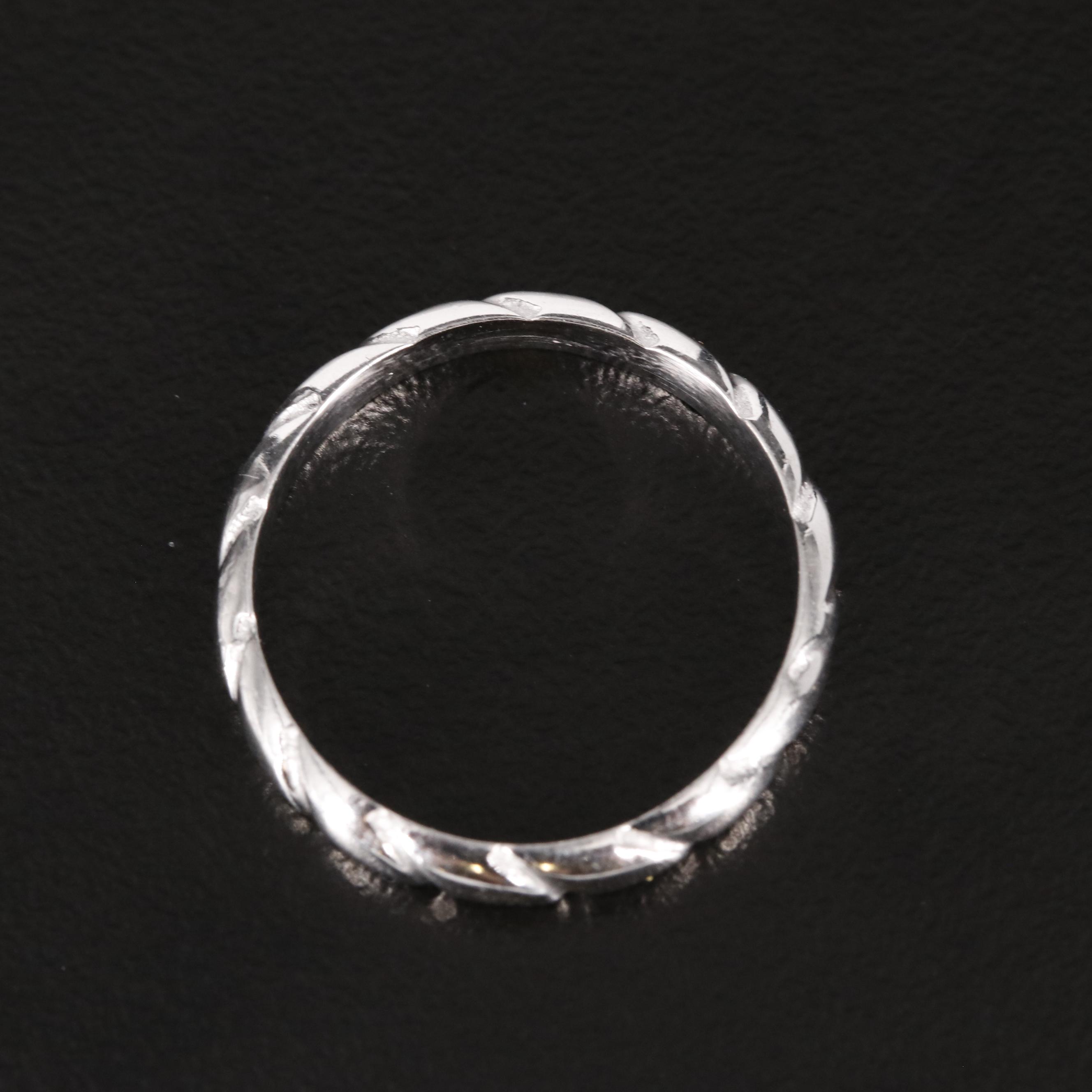 Sterling Textured Band Ring