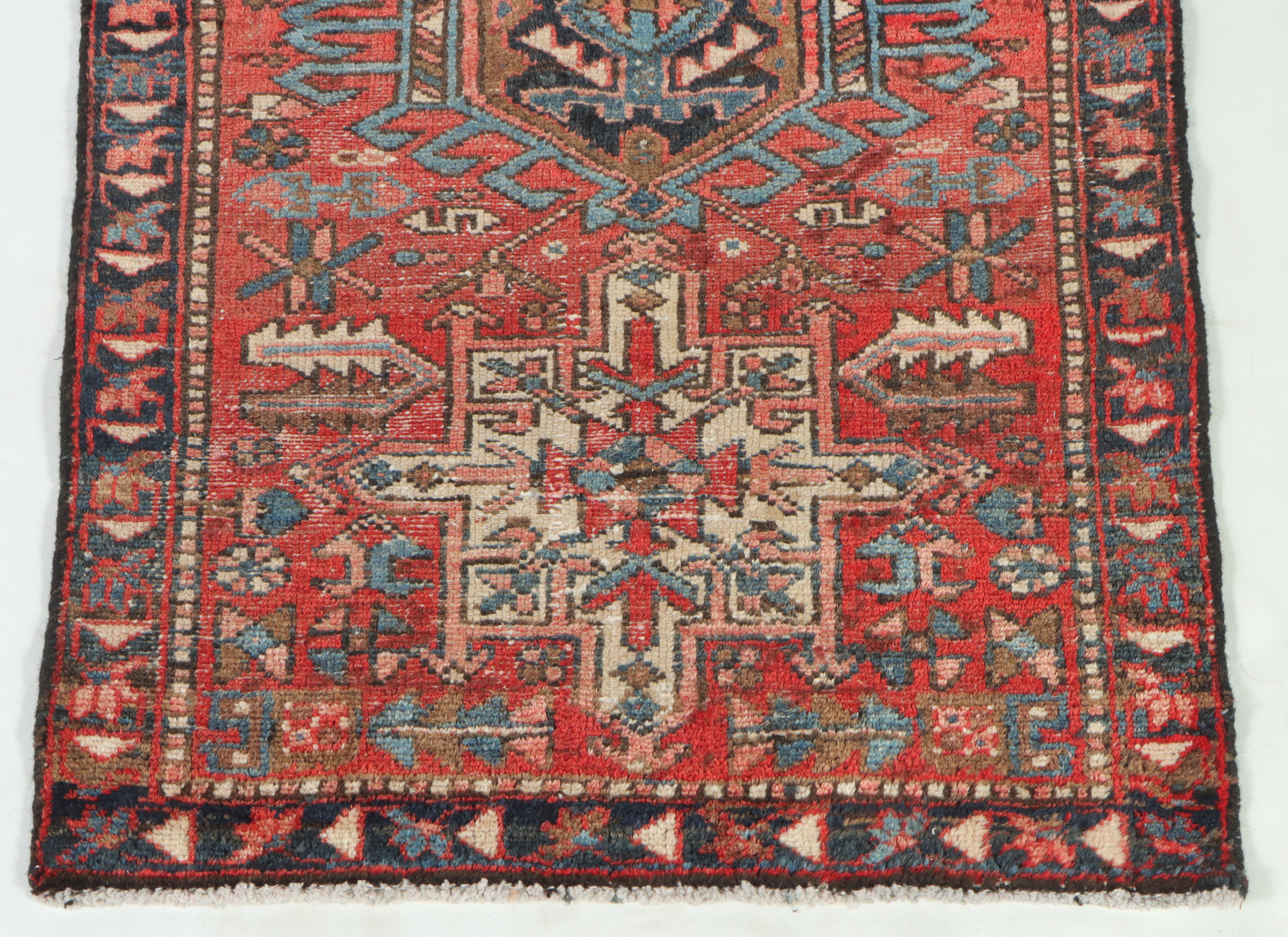 2'6 x 4'1 Hand-Knotted Persian Karaja Accent Rug
