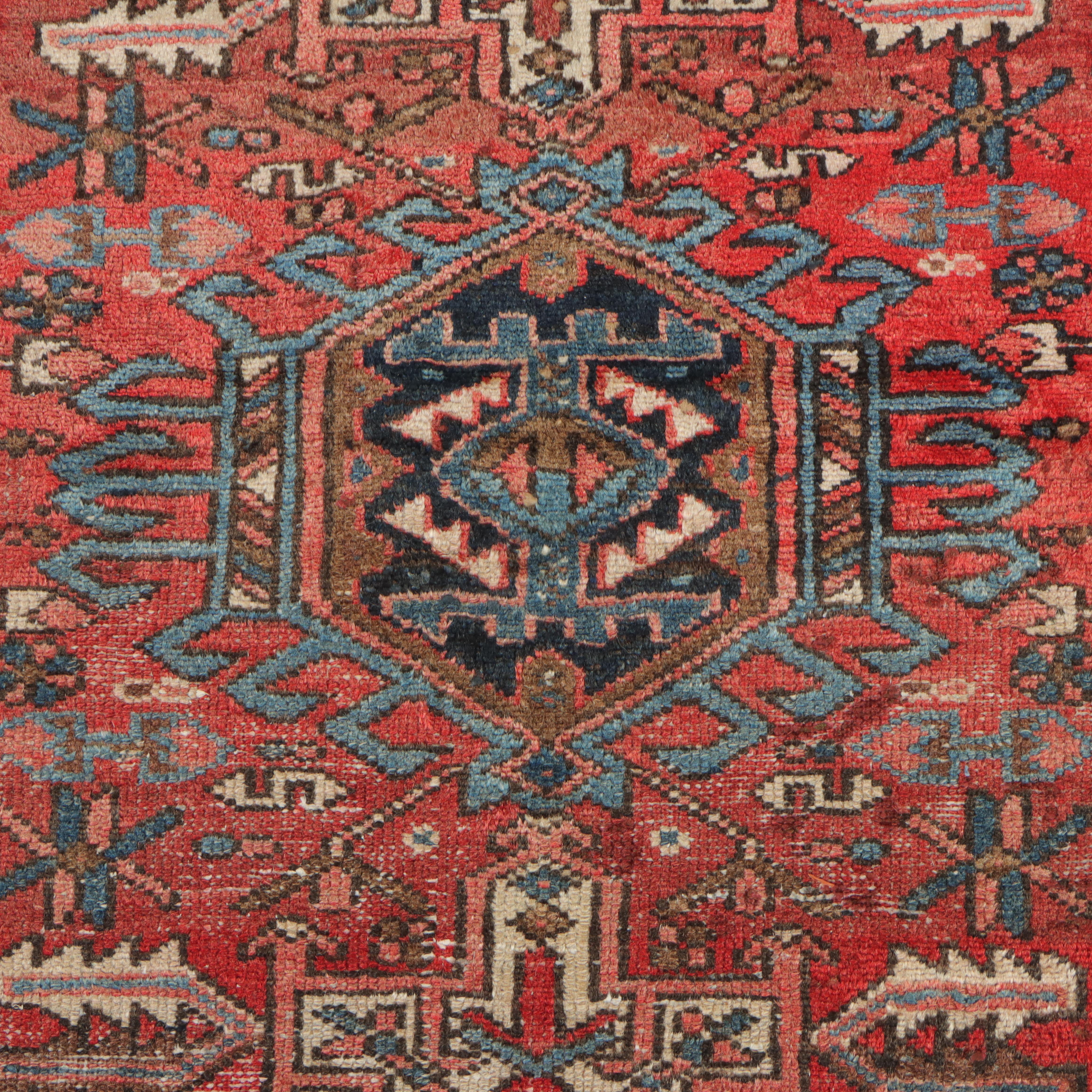 2'6 x 4'1 Hand-Knotted Persian Karaja Accent Rug