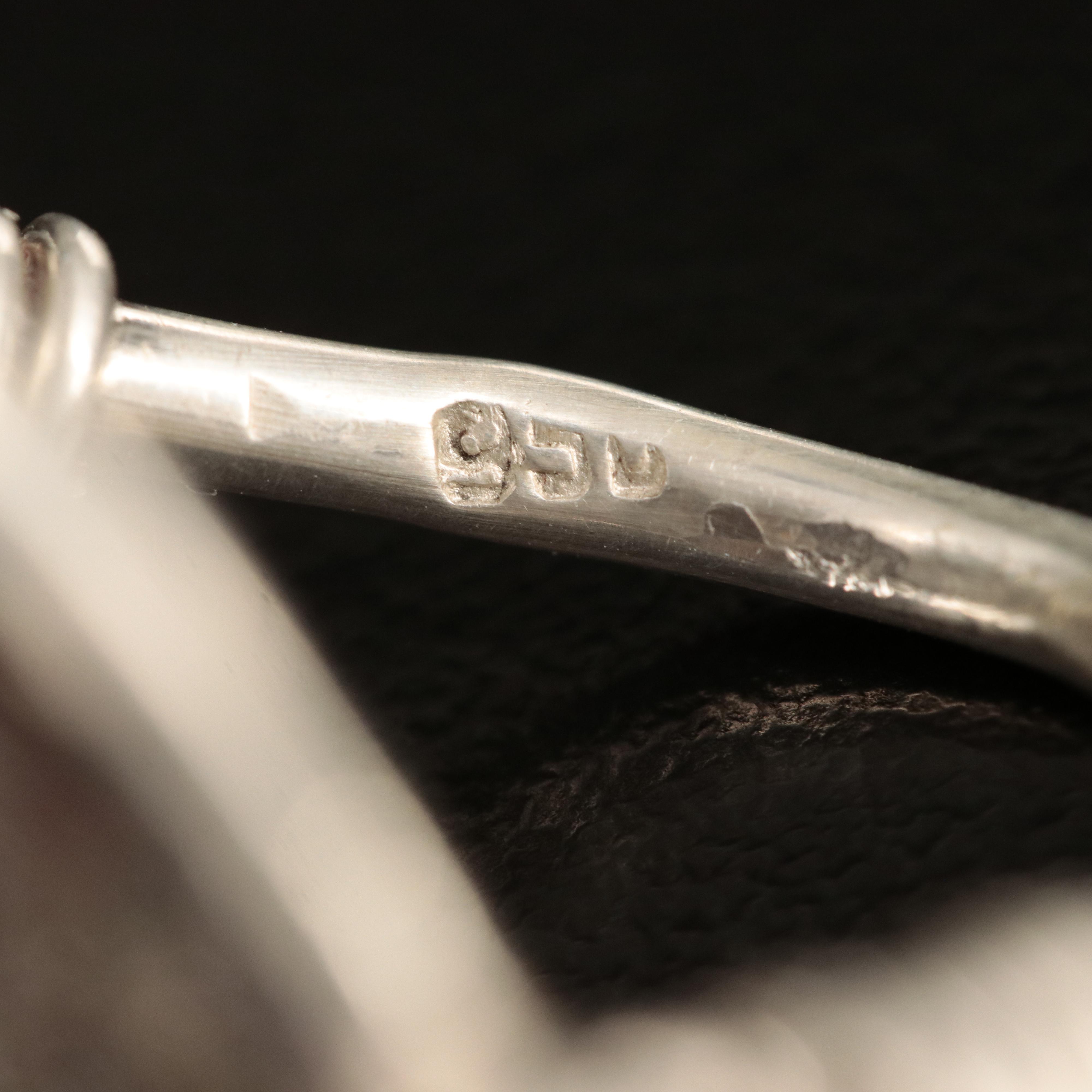 950 Silver Ring with Ancient Roman Imperial Follis Coin, ca. 308 A.D.