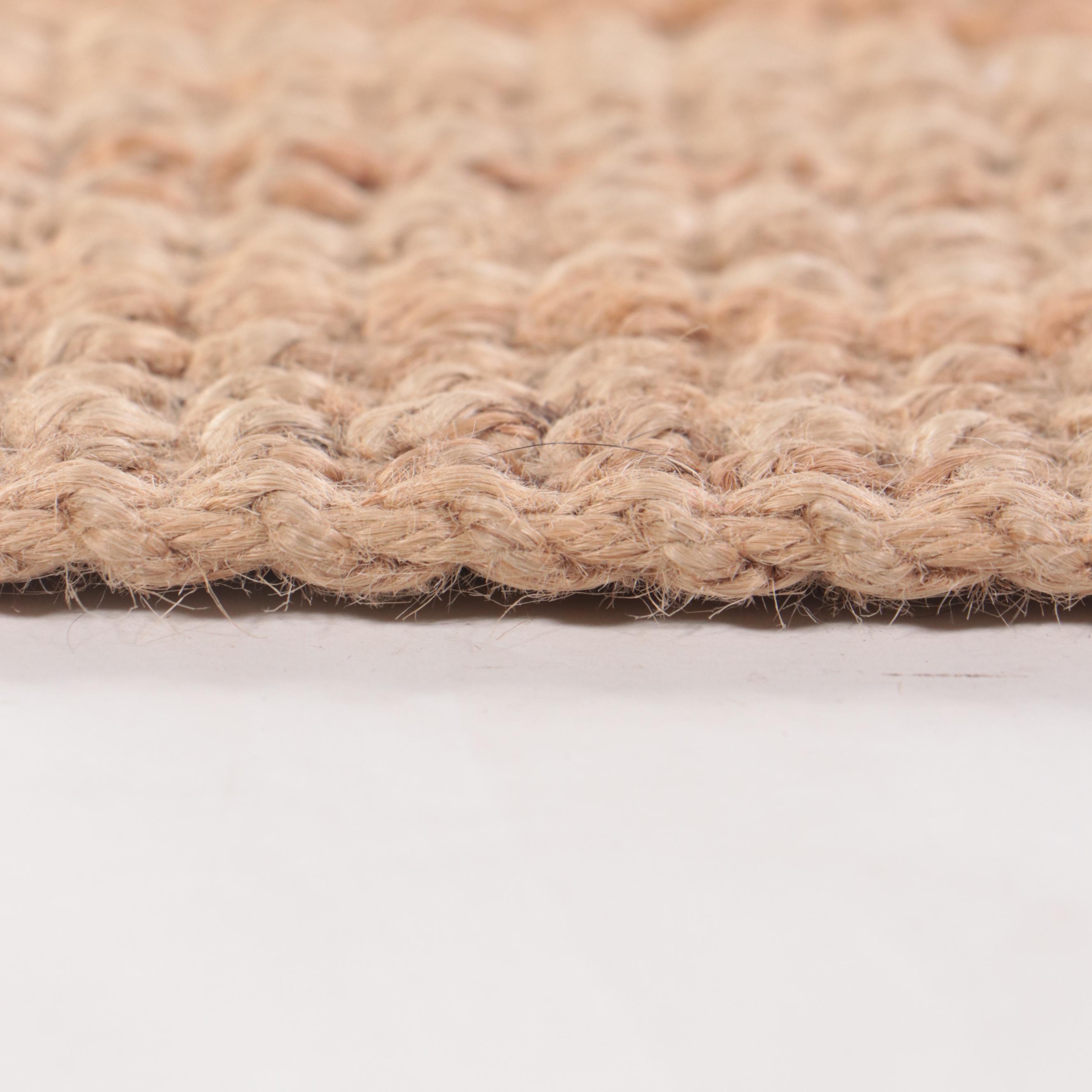 6'7 x 9'11 Handwoven Jute Area Rug