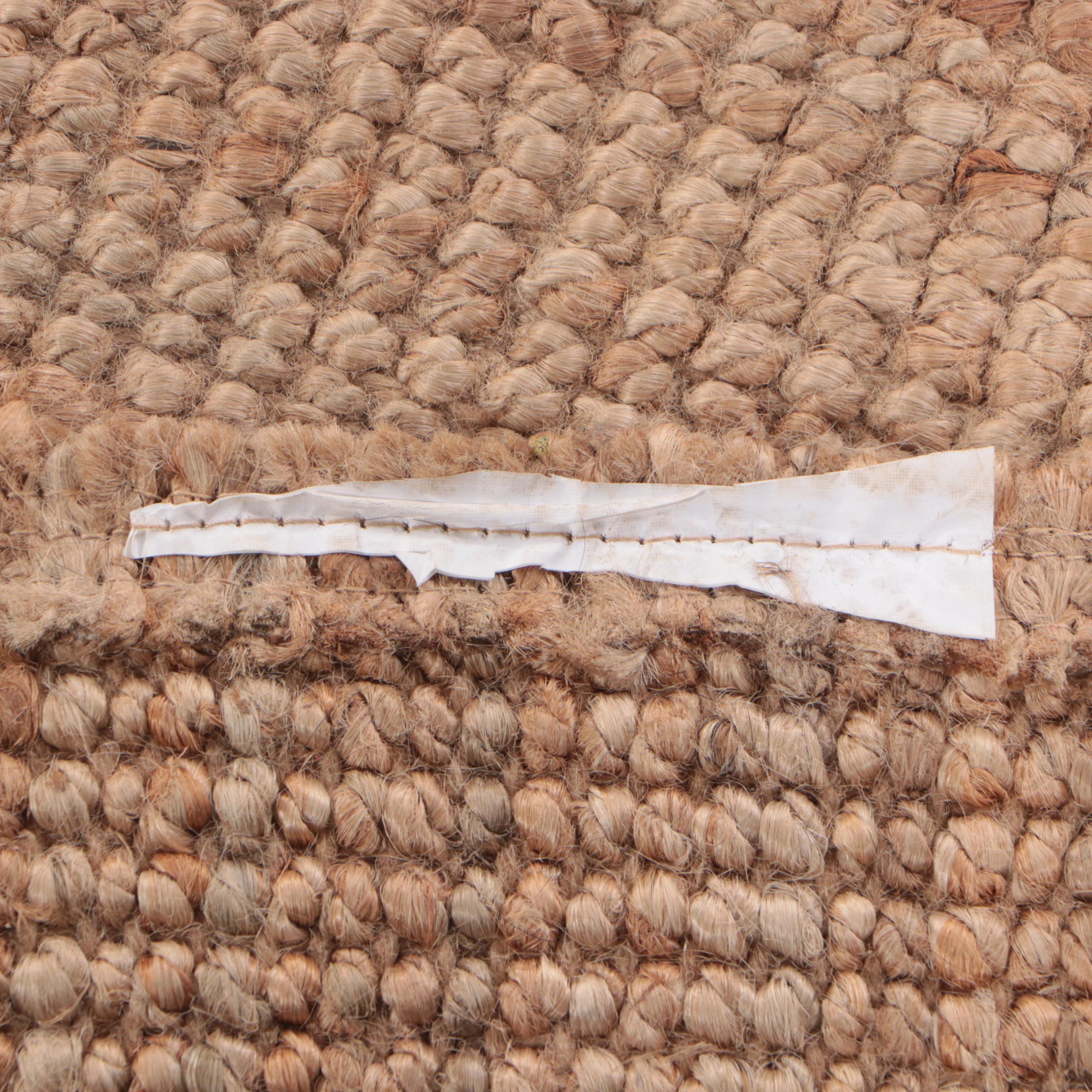 6'7 x 9'11 Handwoven Jute Area Rug