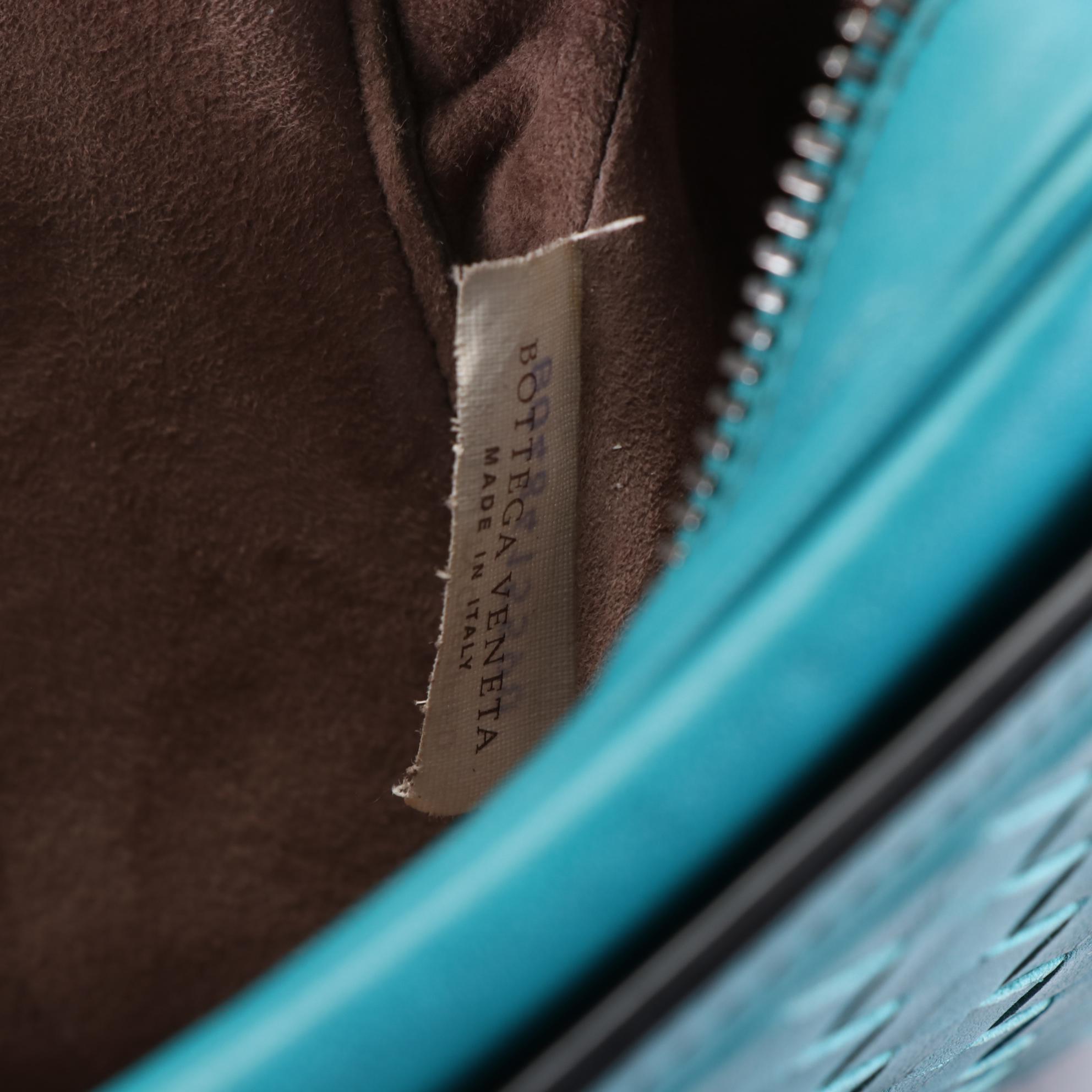 Bottega Veneta Belt Flap Camera Bag in Intrecciato Nappa Leather