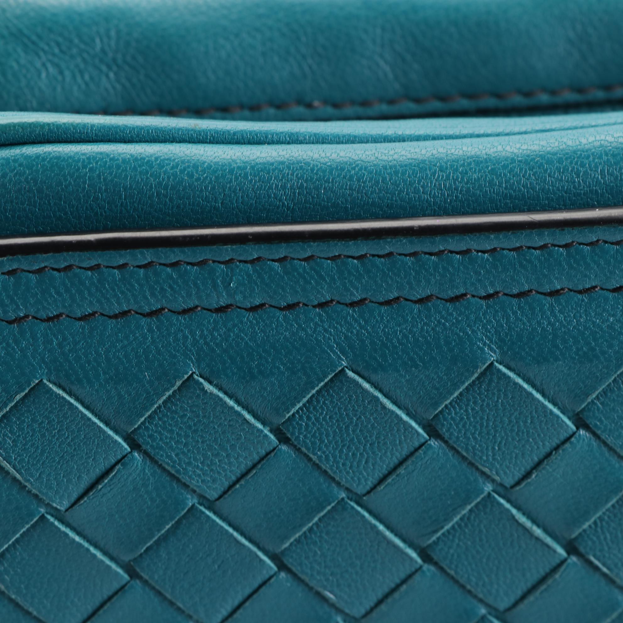 Bottega Veneta Belt Flap Camera Bag in Intrecciato Nappa Leather