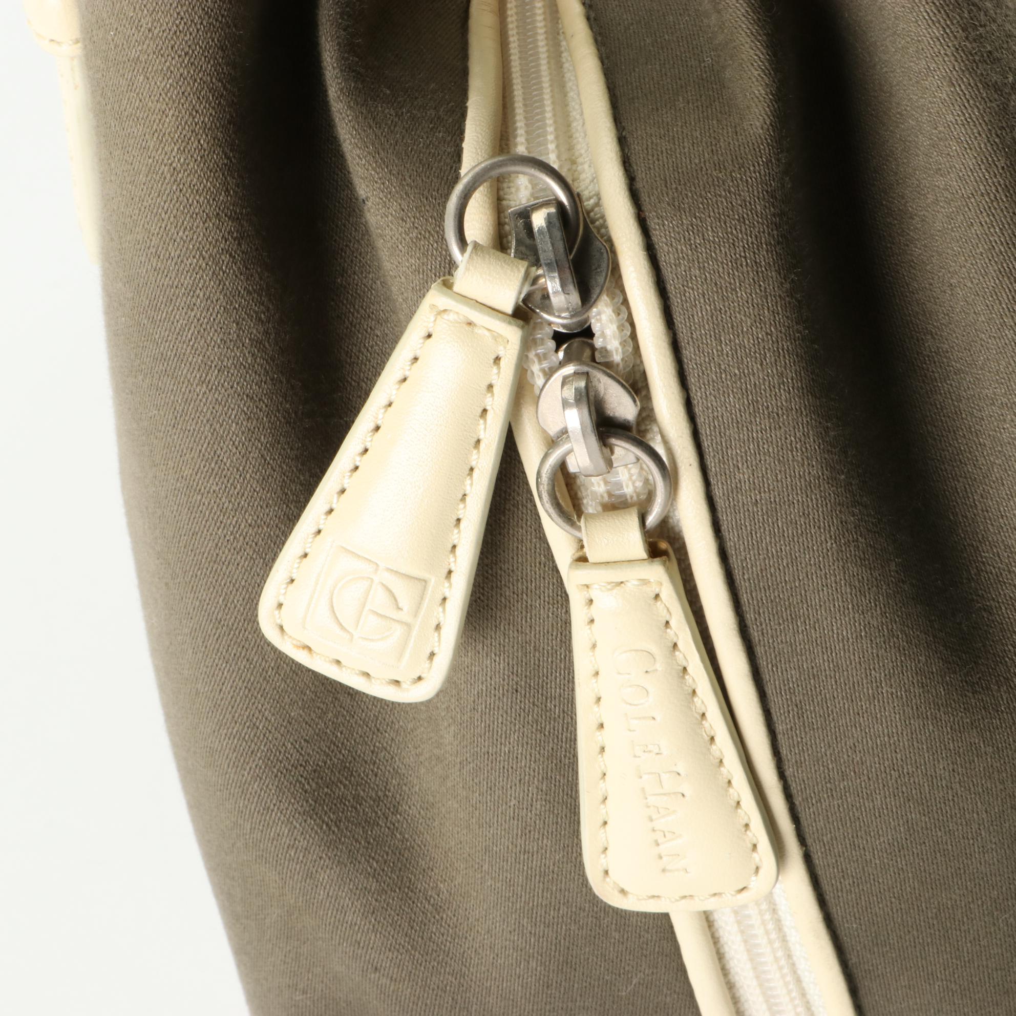 Cole Haan Canvas and Leather Handbag