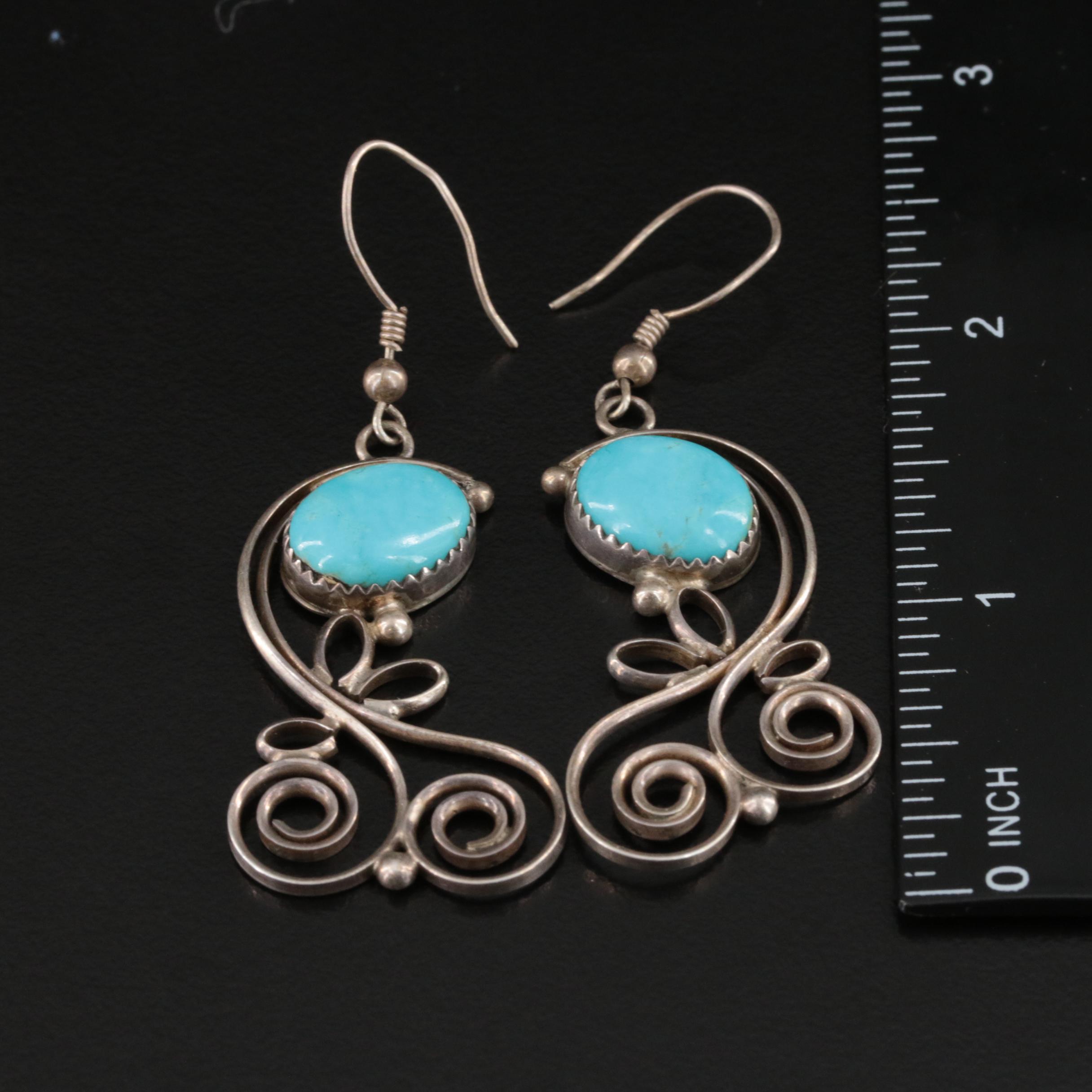 Southwestern Earring Collection Including Turquoise, Mother-of-Pearl and Coral
