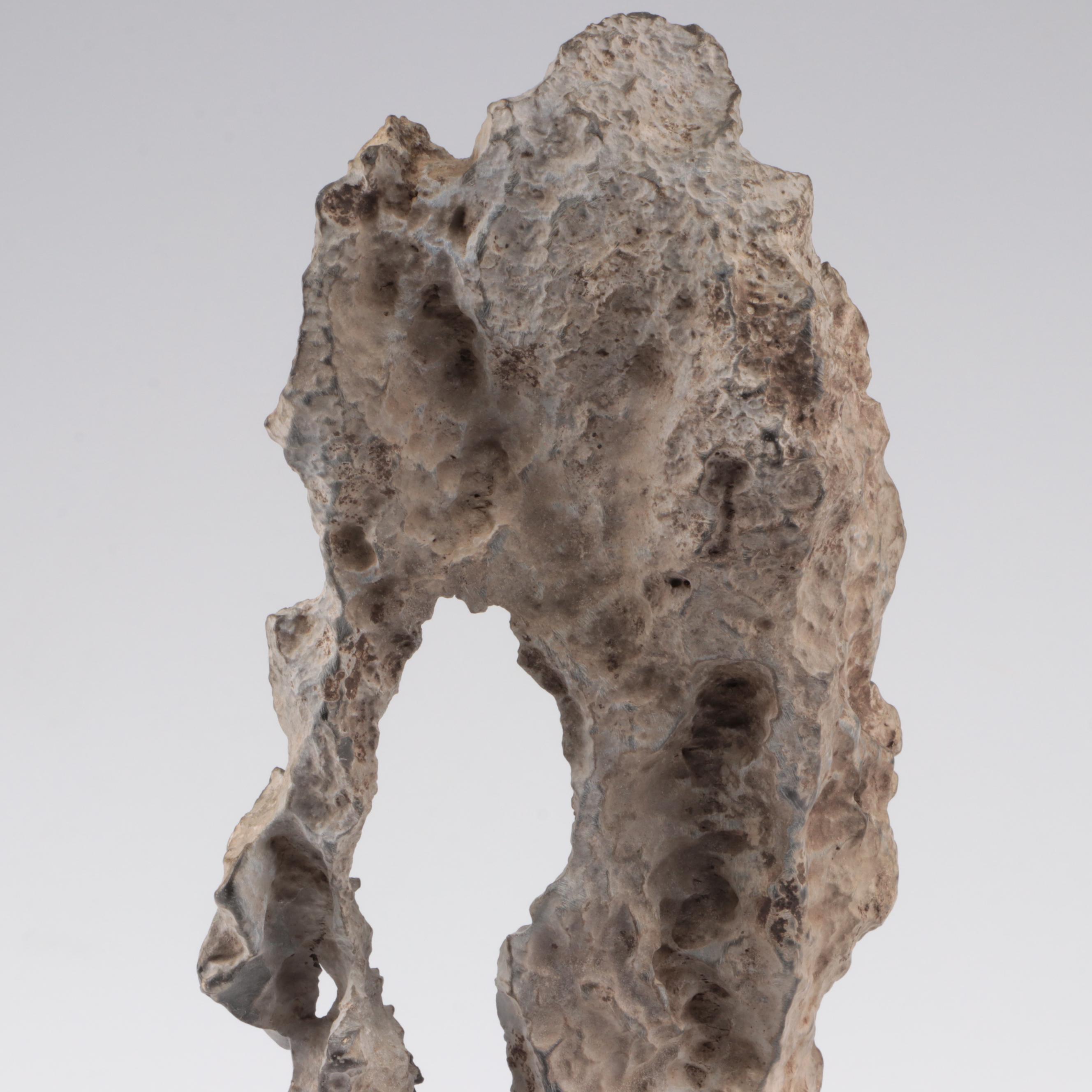 Chinese Scholar's Stone on Fitted Base, 19th Century