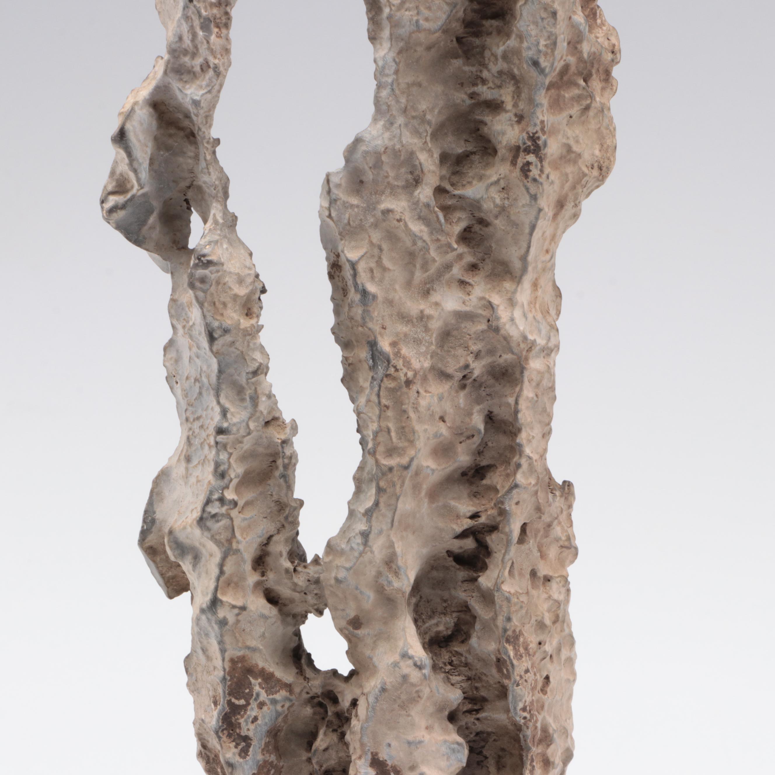 Chinese Scholar's Stone on Fitted Base, 19th Century