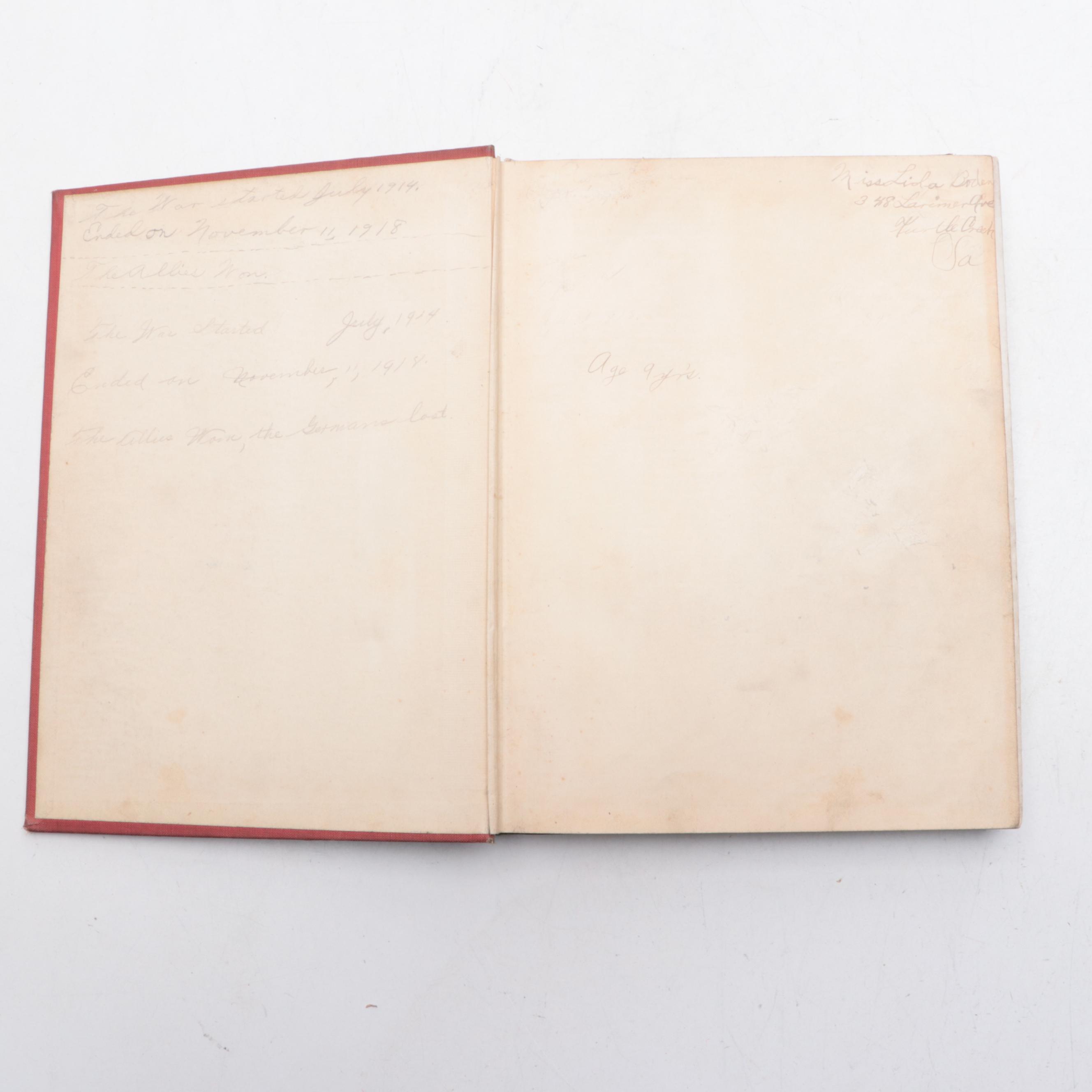 Illustrated "The Nations at War" by Willis J. Abbot and More