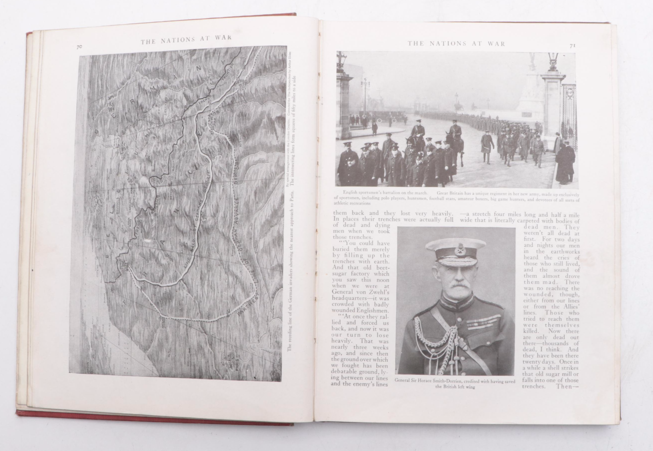 Illustrated "The Nations at War" by Willis J. Abbot and More