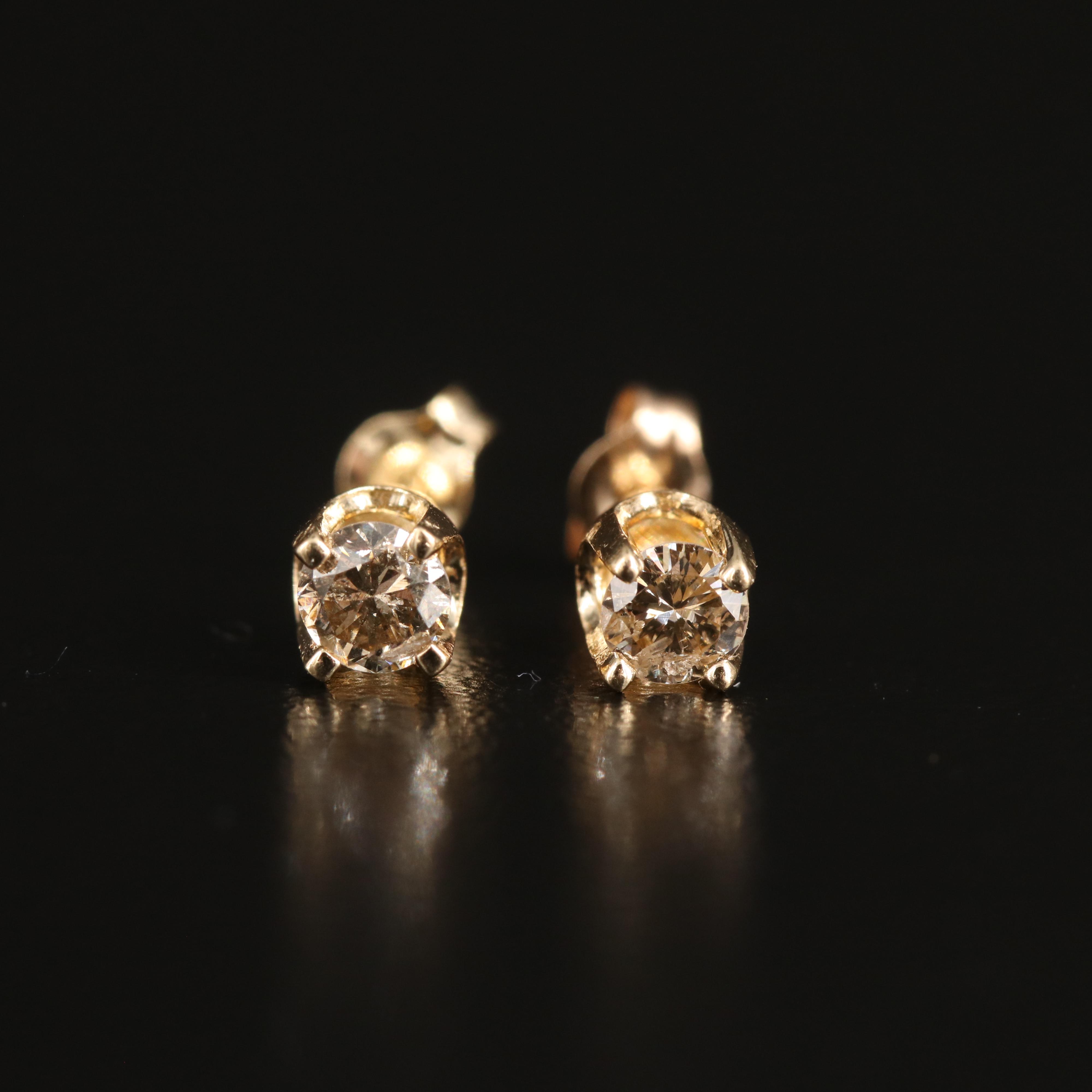 14K 0.29 CTW Diamond Stud Earrings