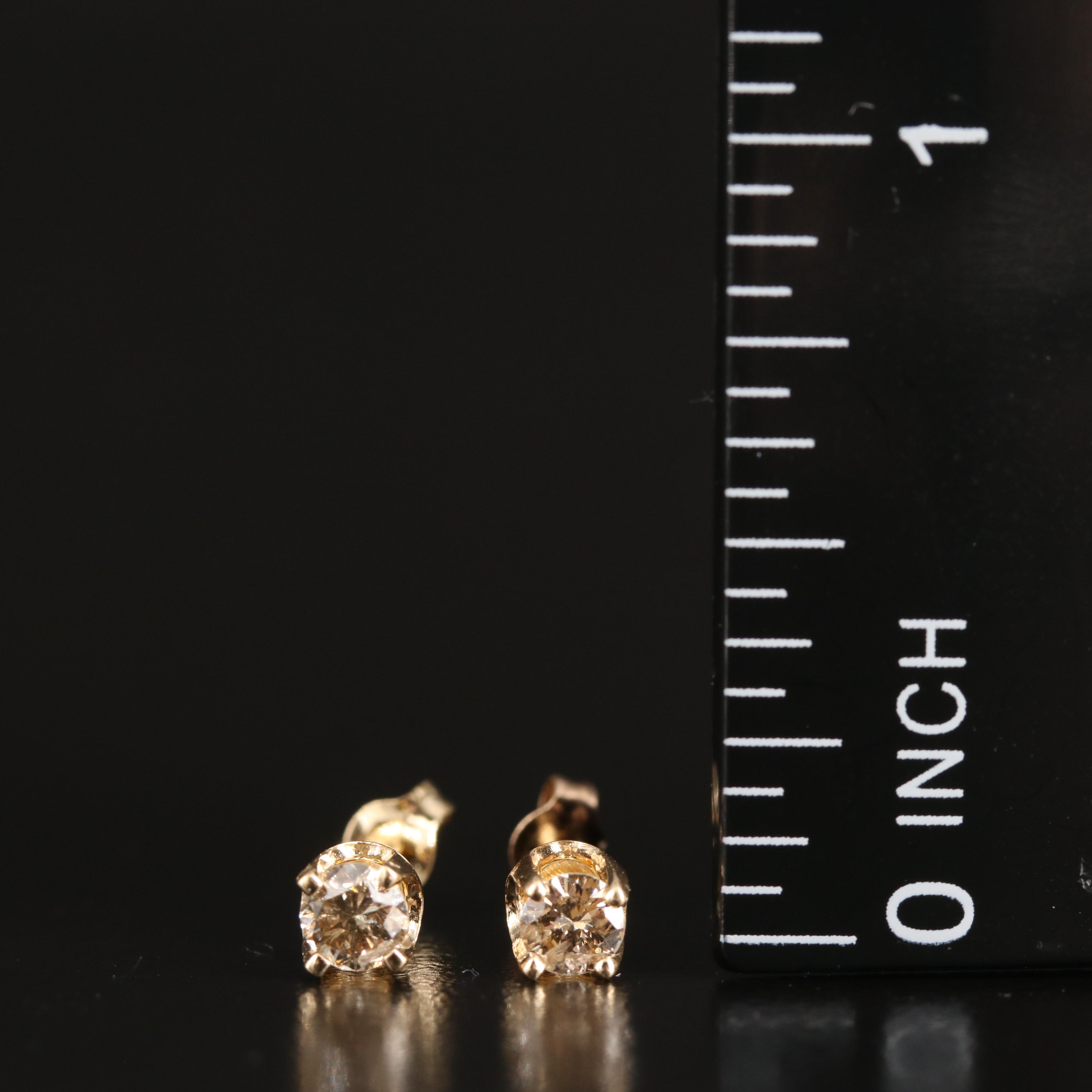14K 0.29 CTW Diamond Stud Earrings