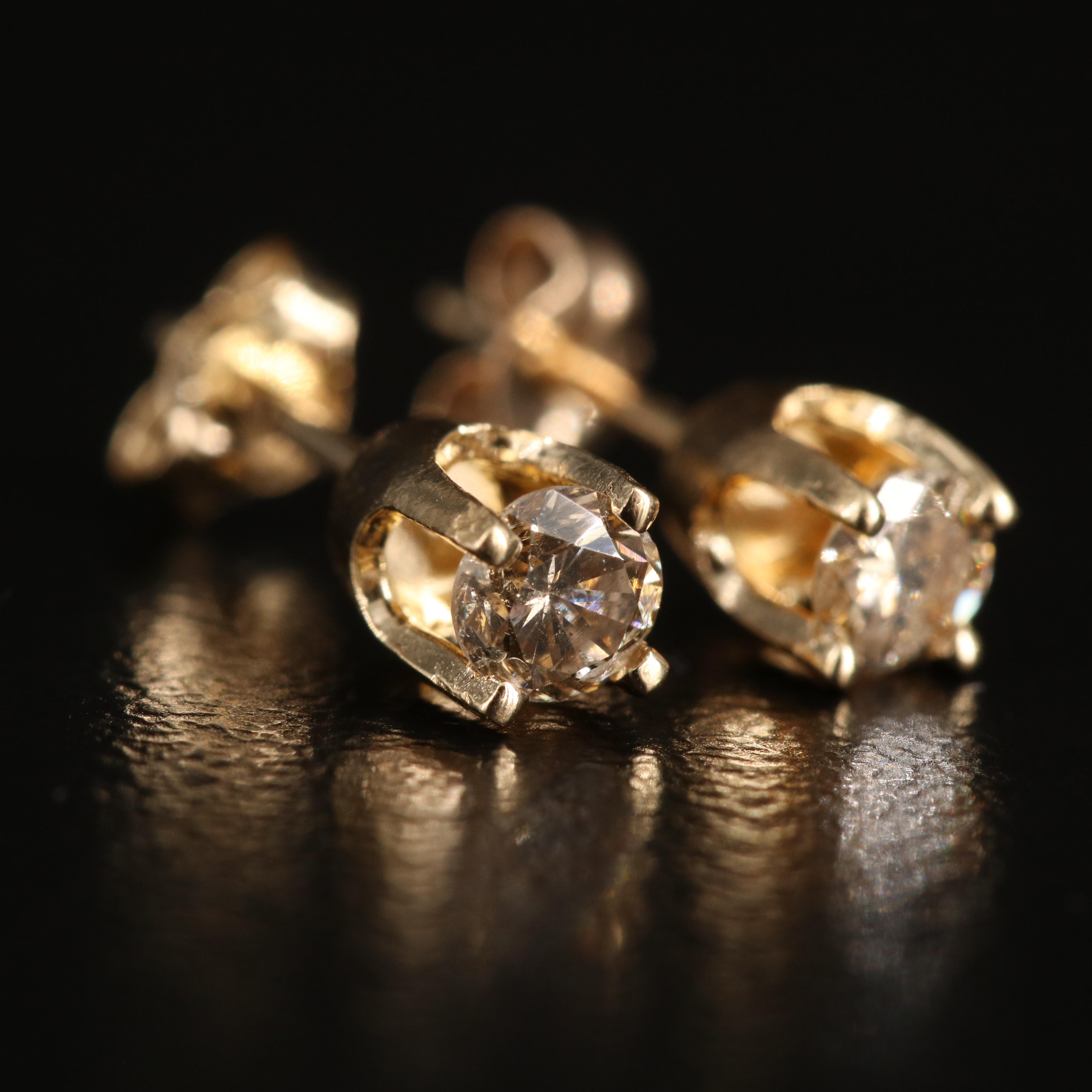 14K 0.29 CTW Diamond Stud Earrings