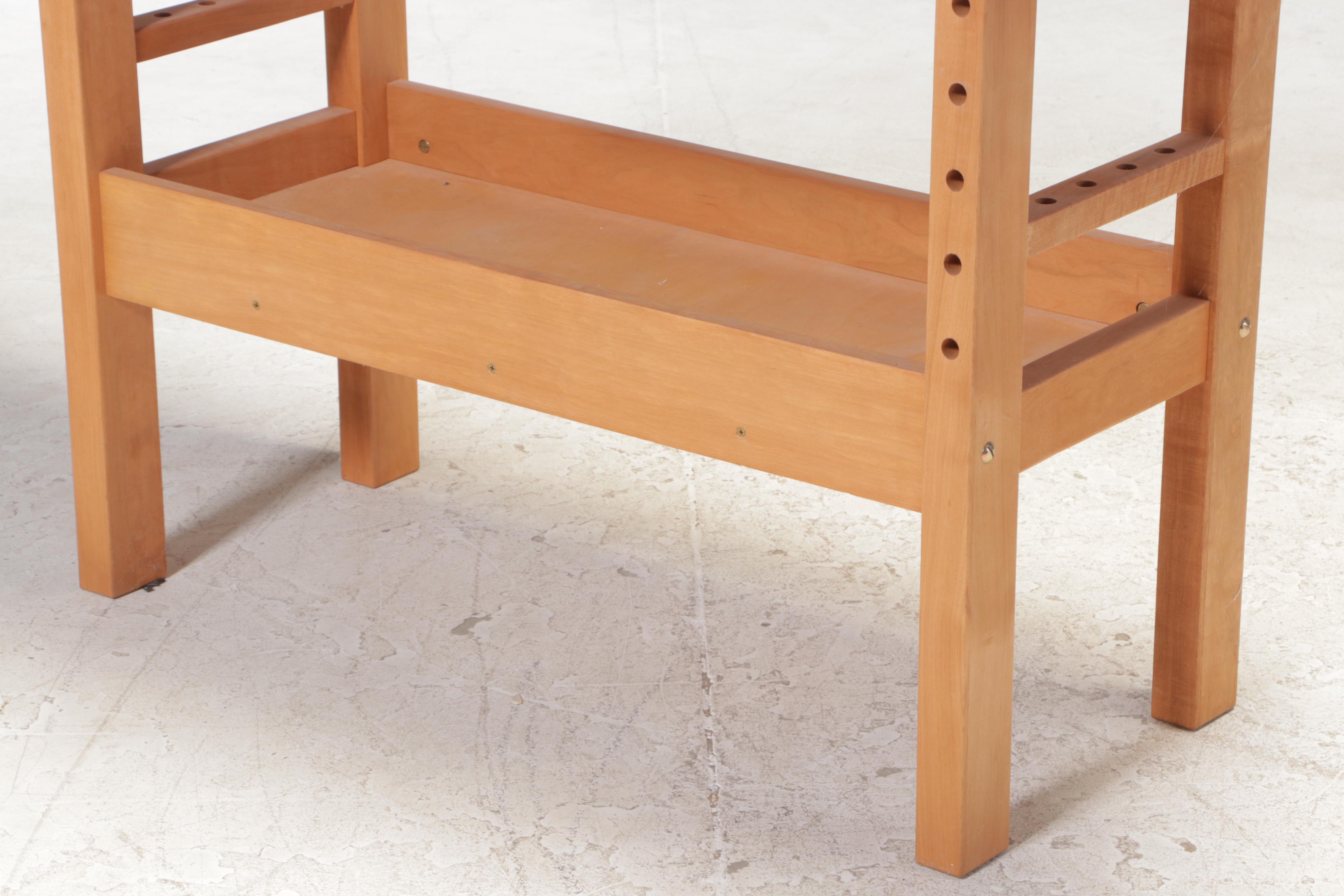 Maple Two-Tier Work Bench with Vices