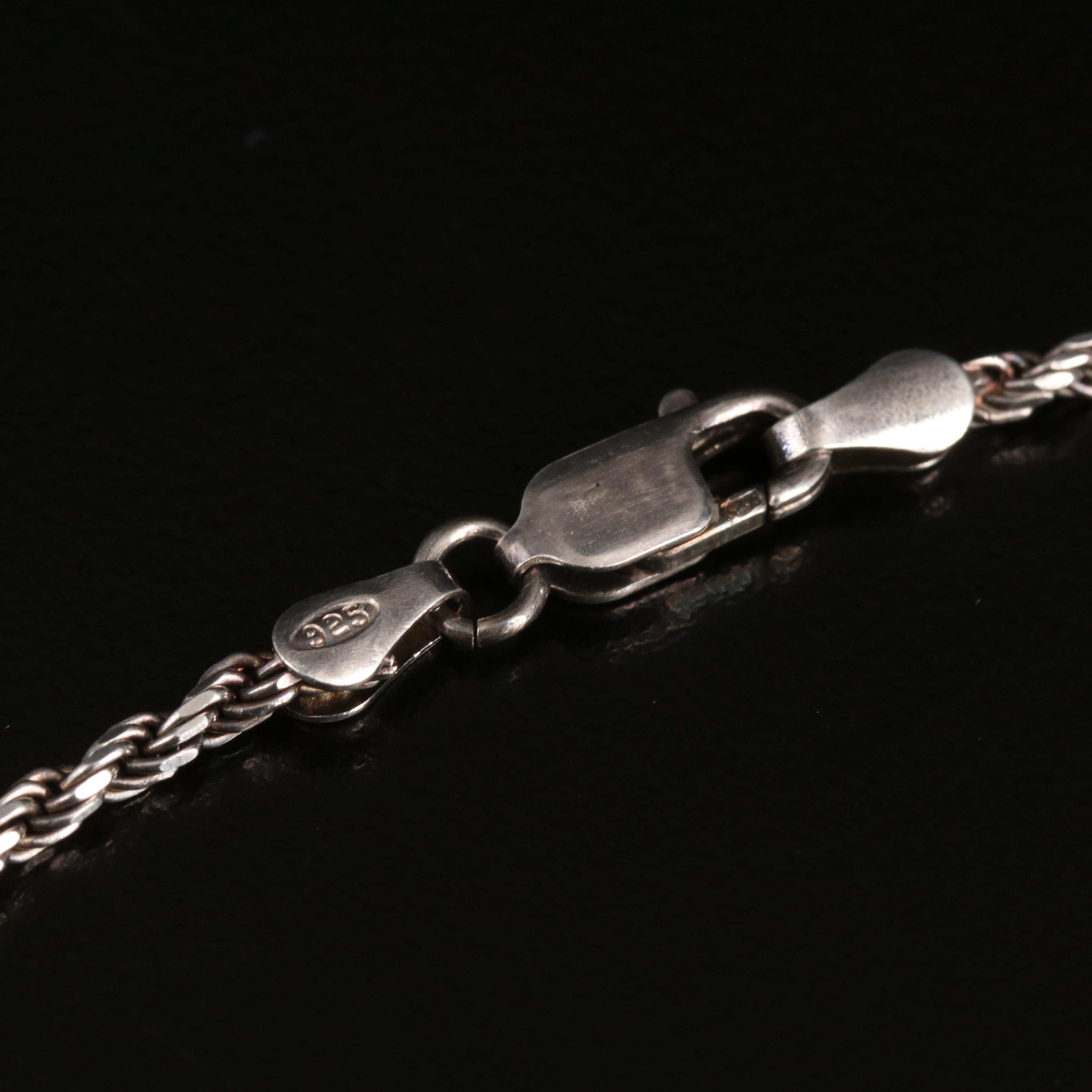 Sterling Cupid Pendant Necklace