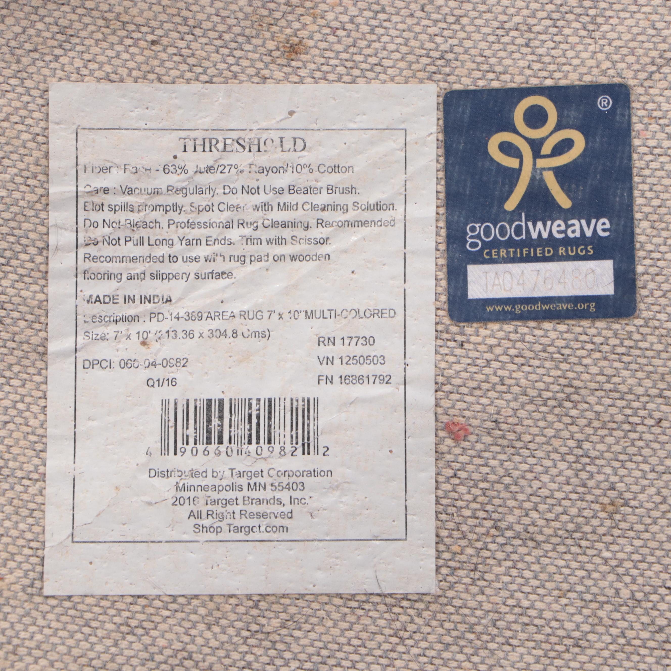 7'1 x 10'4 Handwoven Threshold Area Rug