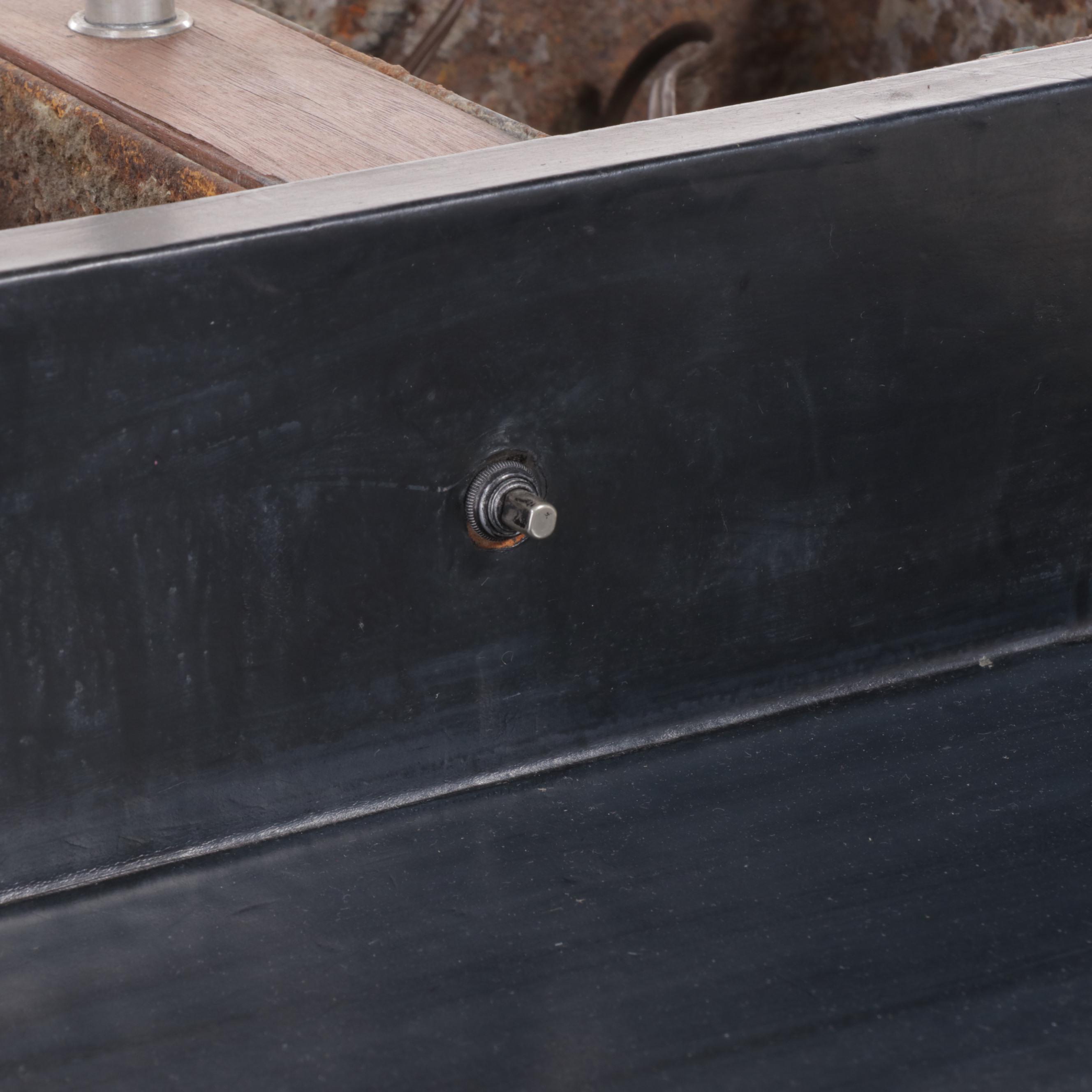 George Nelson for Herman Miller Walnut Planter and Integrated Lamp End Table