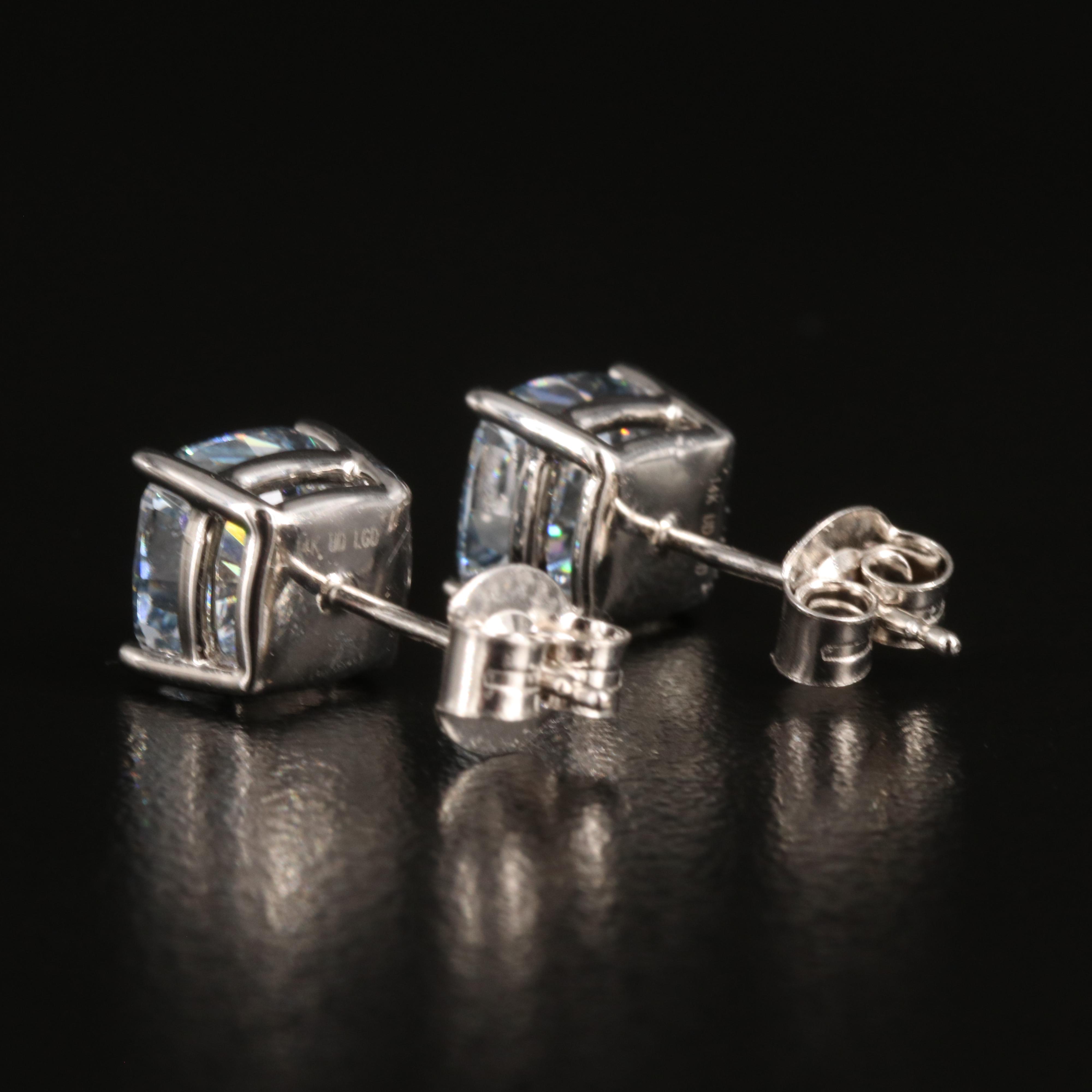 14K 3.33 CTW Lab Grown Diamond Stud Earrings