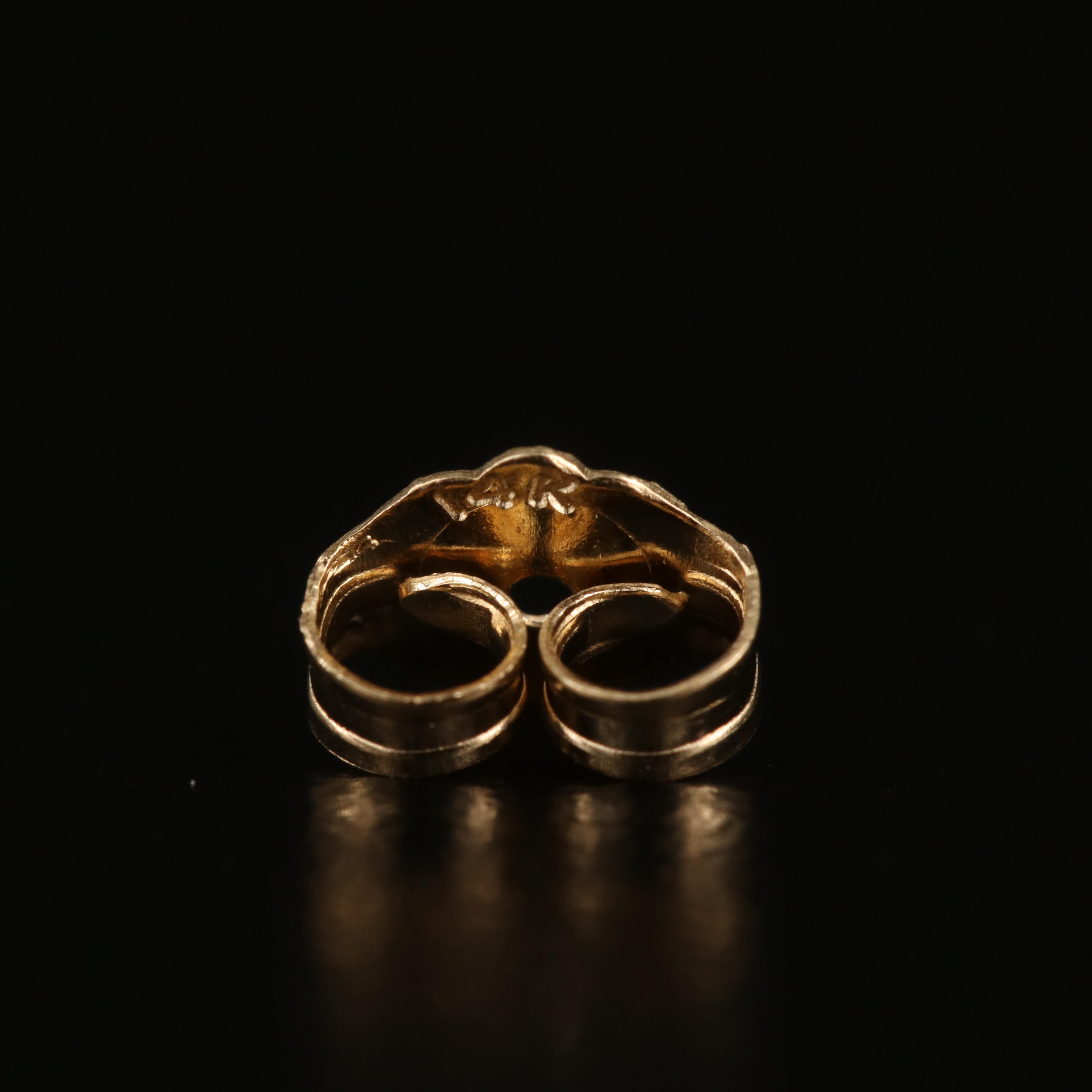 14K Peridot Stud Earrings