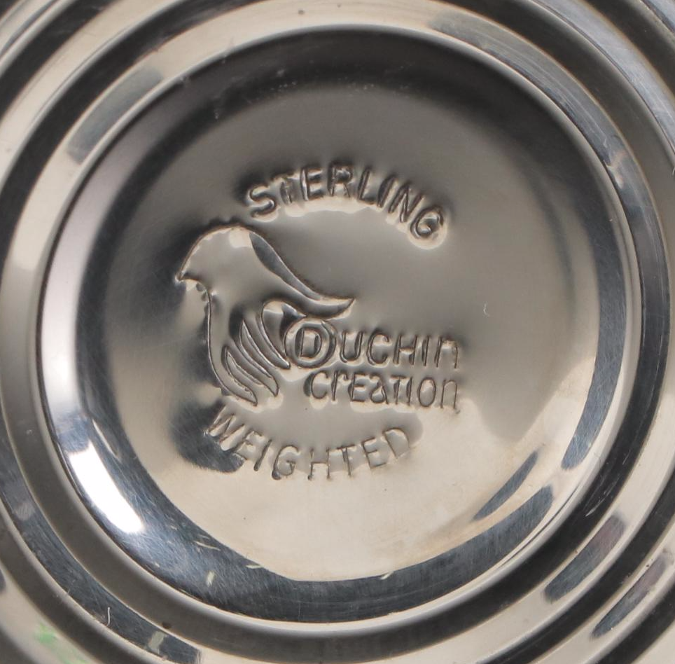 Duchin Creation and Empire Weighted Sterling Silver Shakers, Mid to Late 20th C.