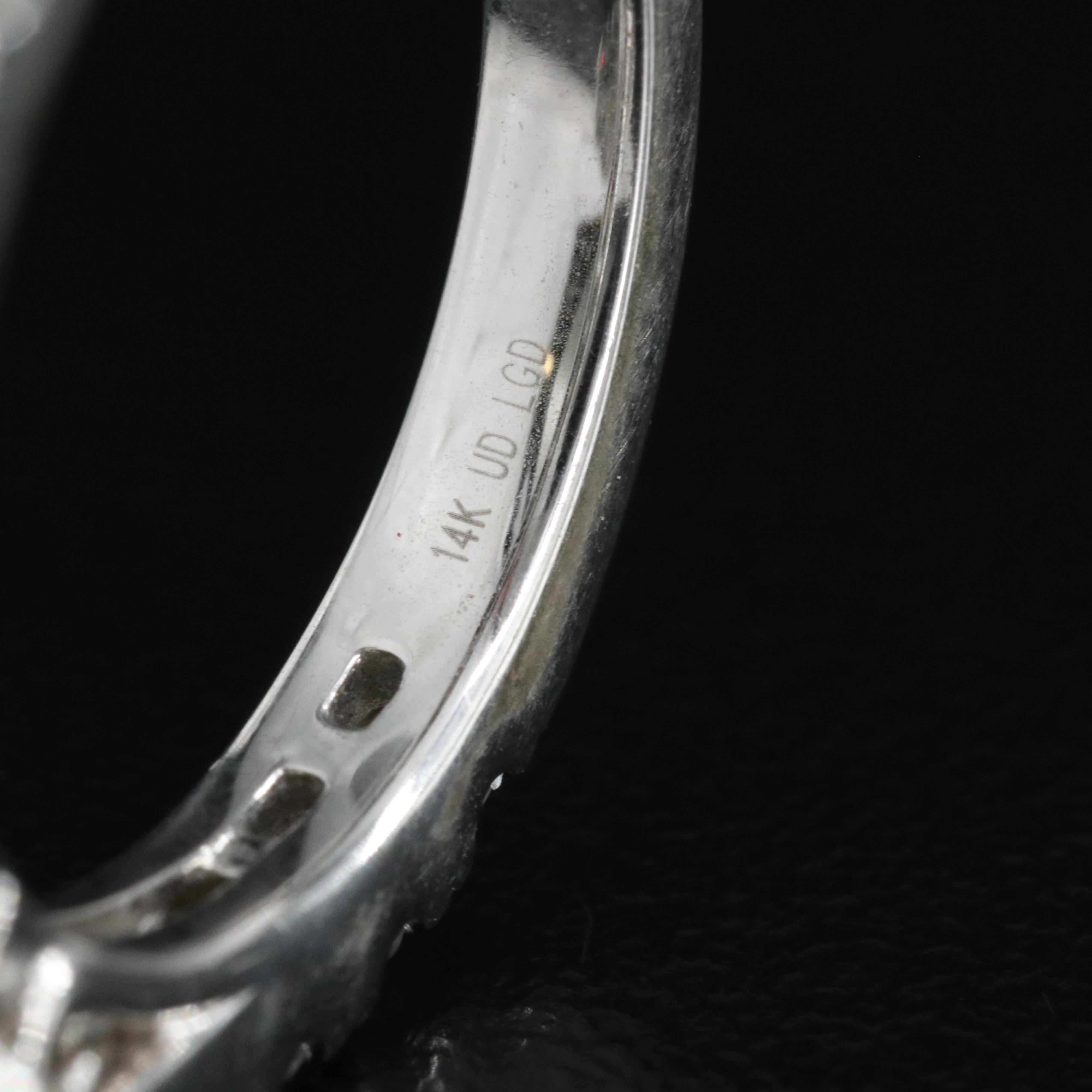 14K 2.93 CTW Lab Grown Diamond Ring and Band Set with IGI Online Report