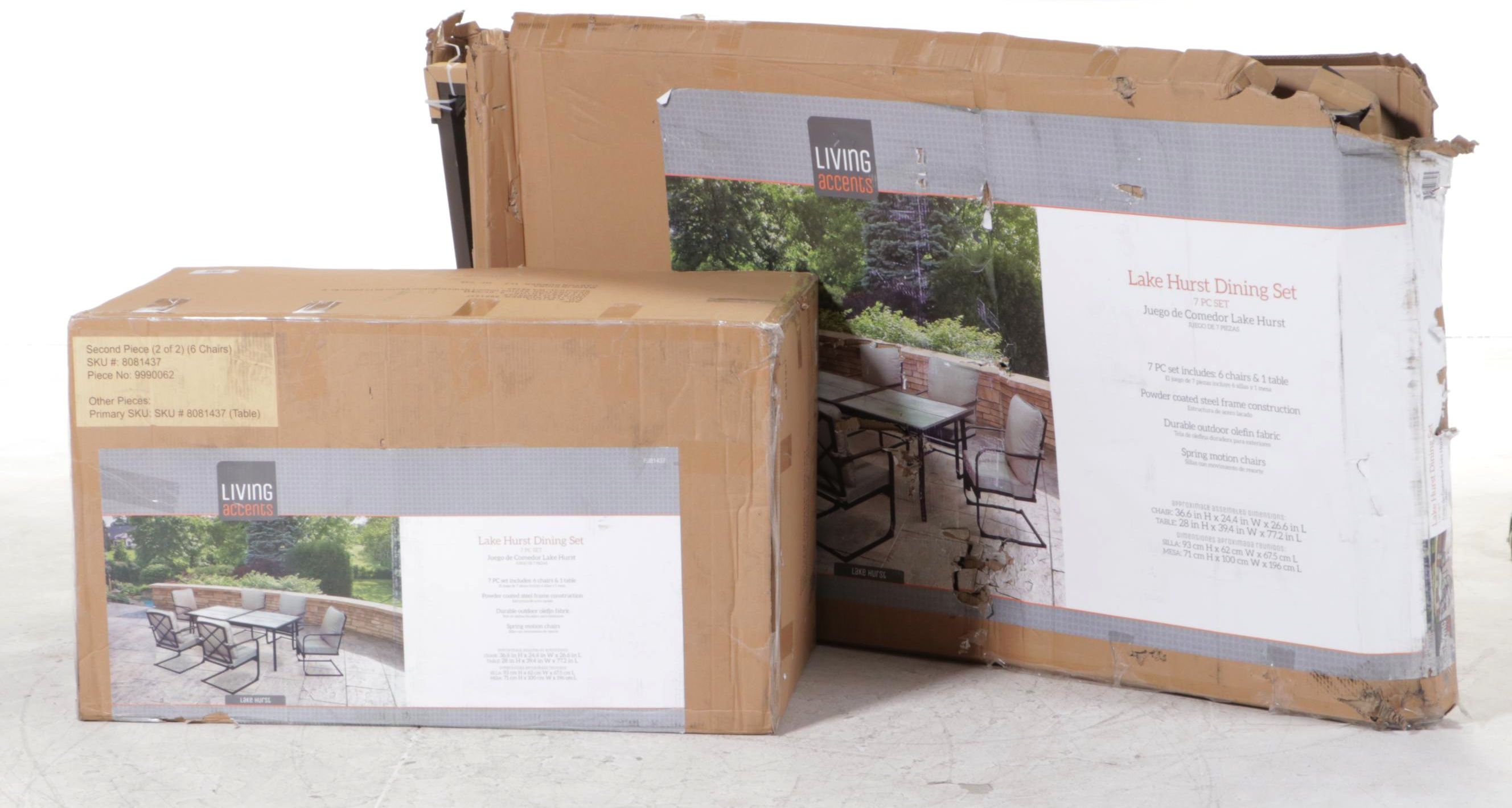 Living Accents Lakehurst Seven-Piece Patio Dining Set