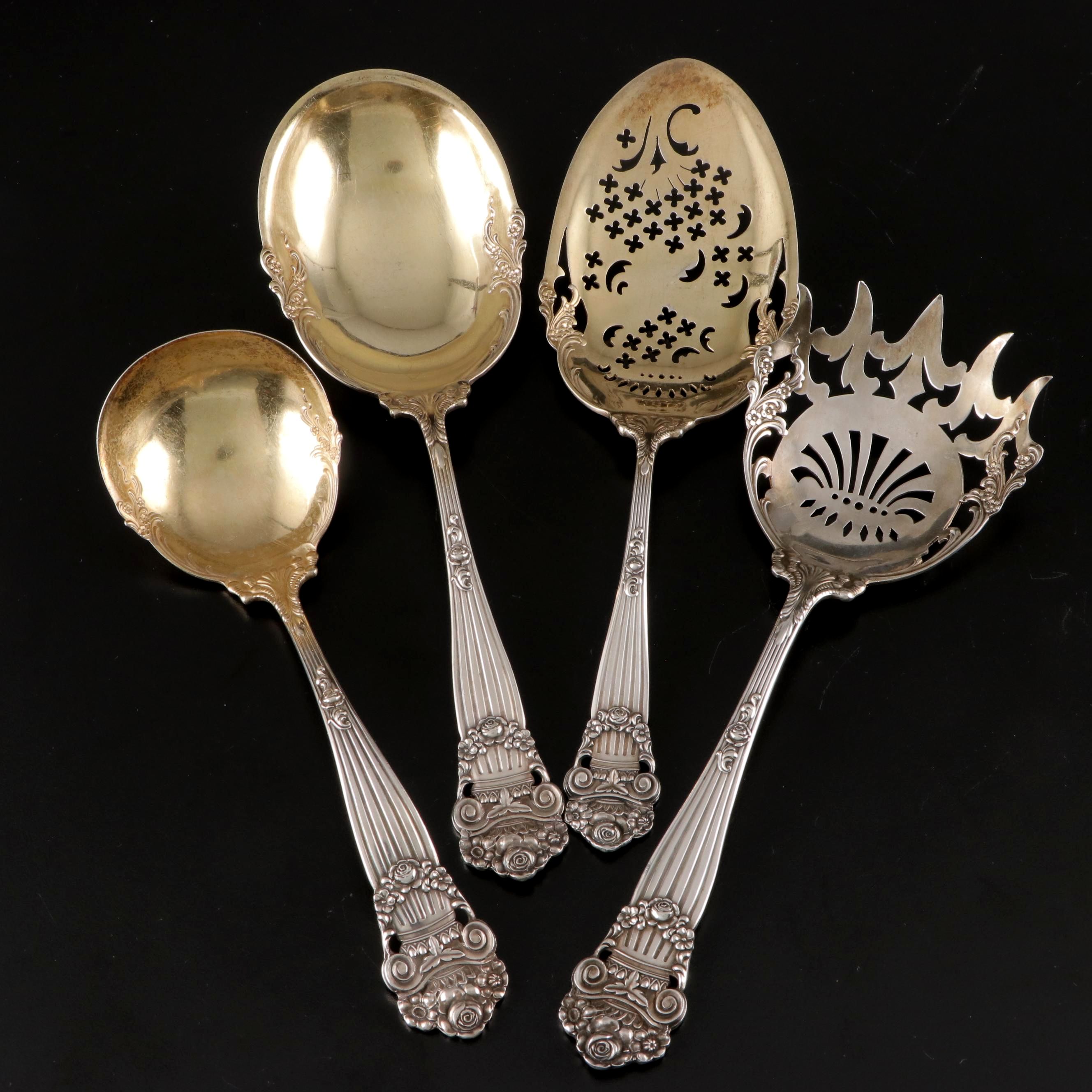 Towle "Georgian" Gold Wash Sterling Silver Serving Utensils