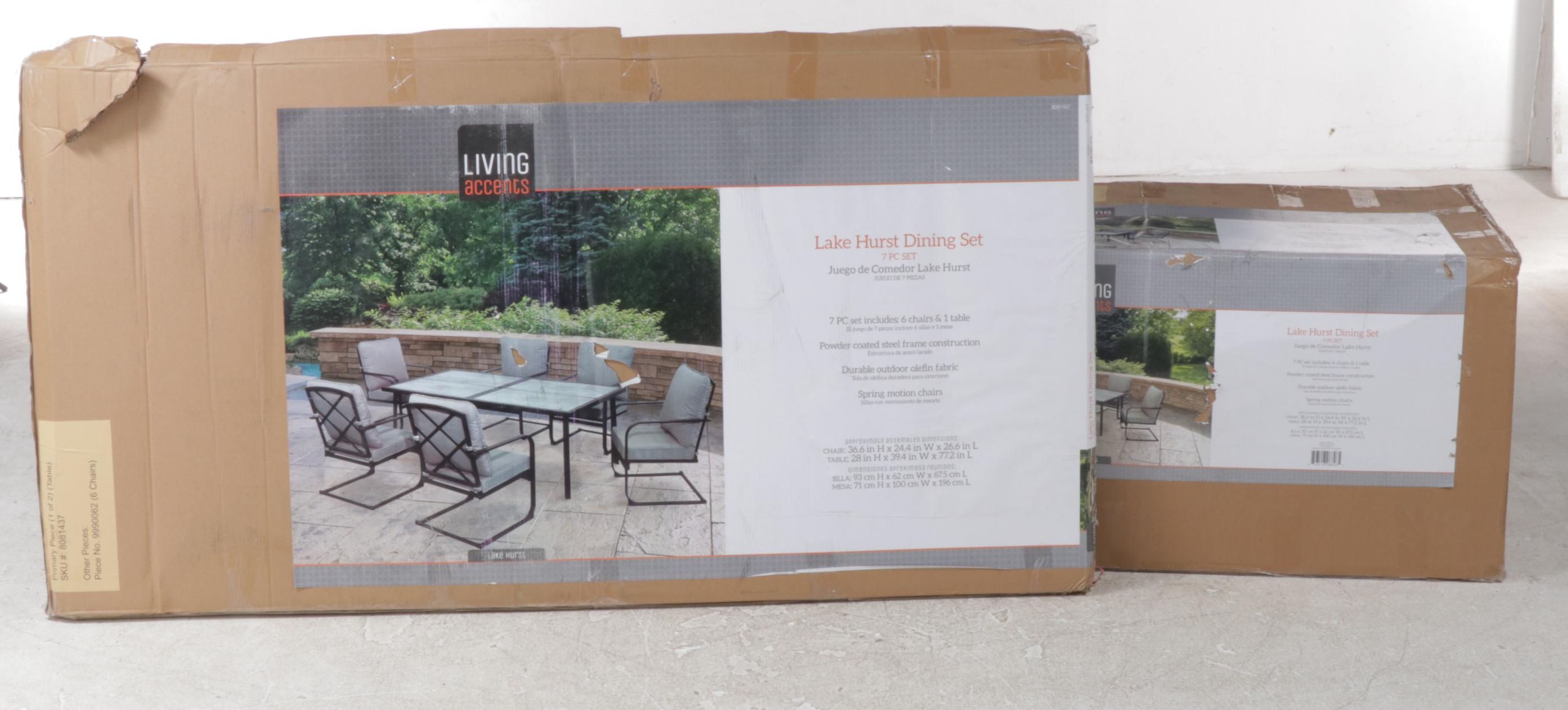 Living Accents Lakehurst Seven-Piece Patio Dining Set