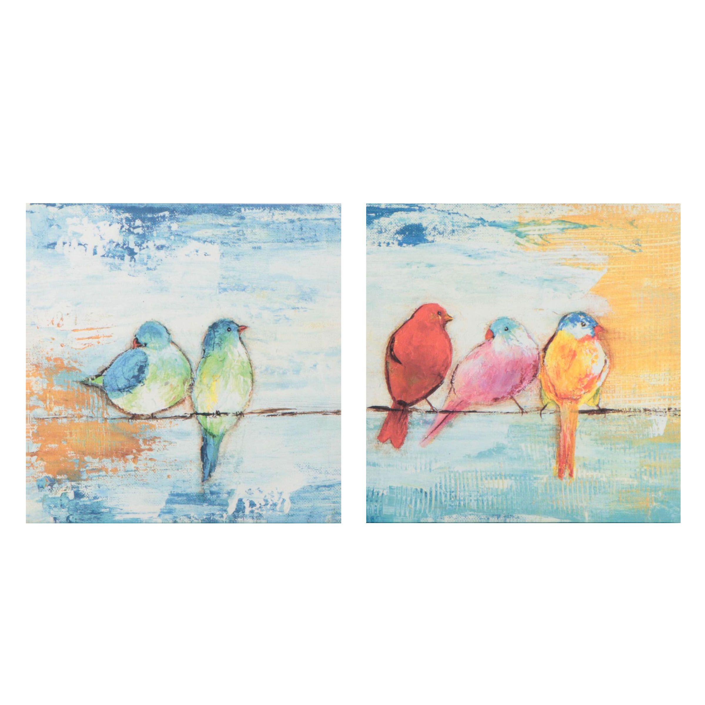 Giclées of Birds on a Wire