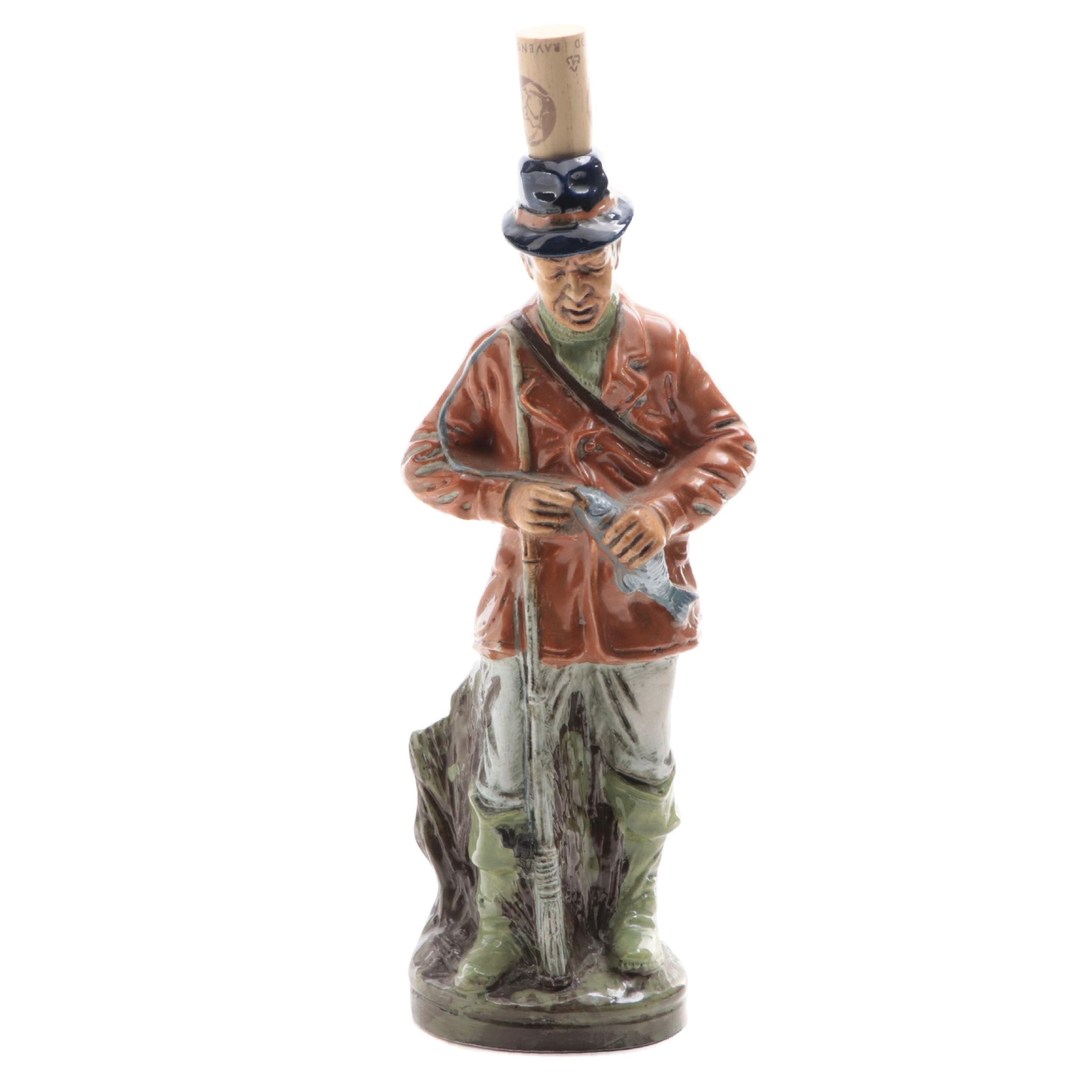 Italian Figural Ceramic Decanter