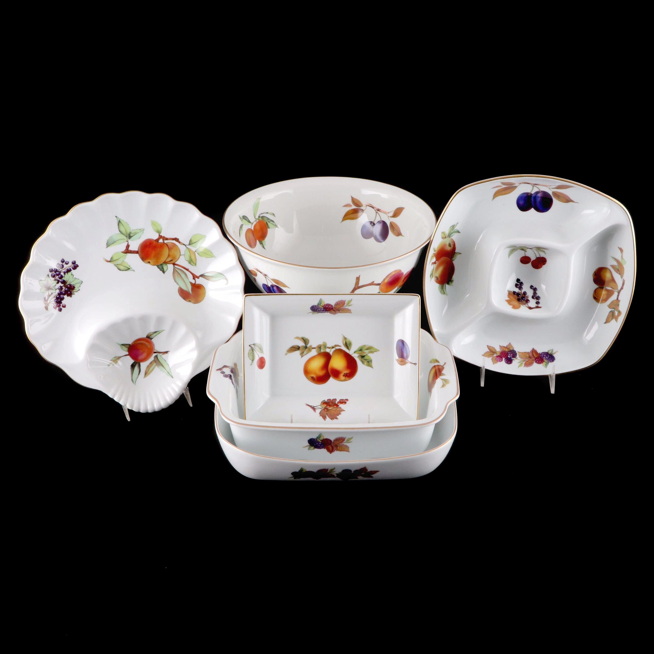 Royal Worcester "Evesham Gold" Serving and Baking Dishes