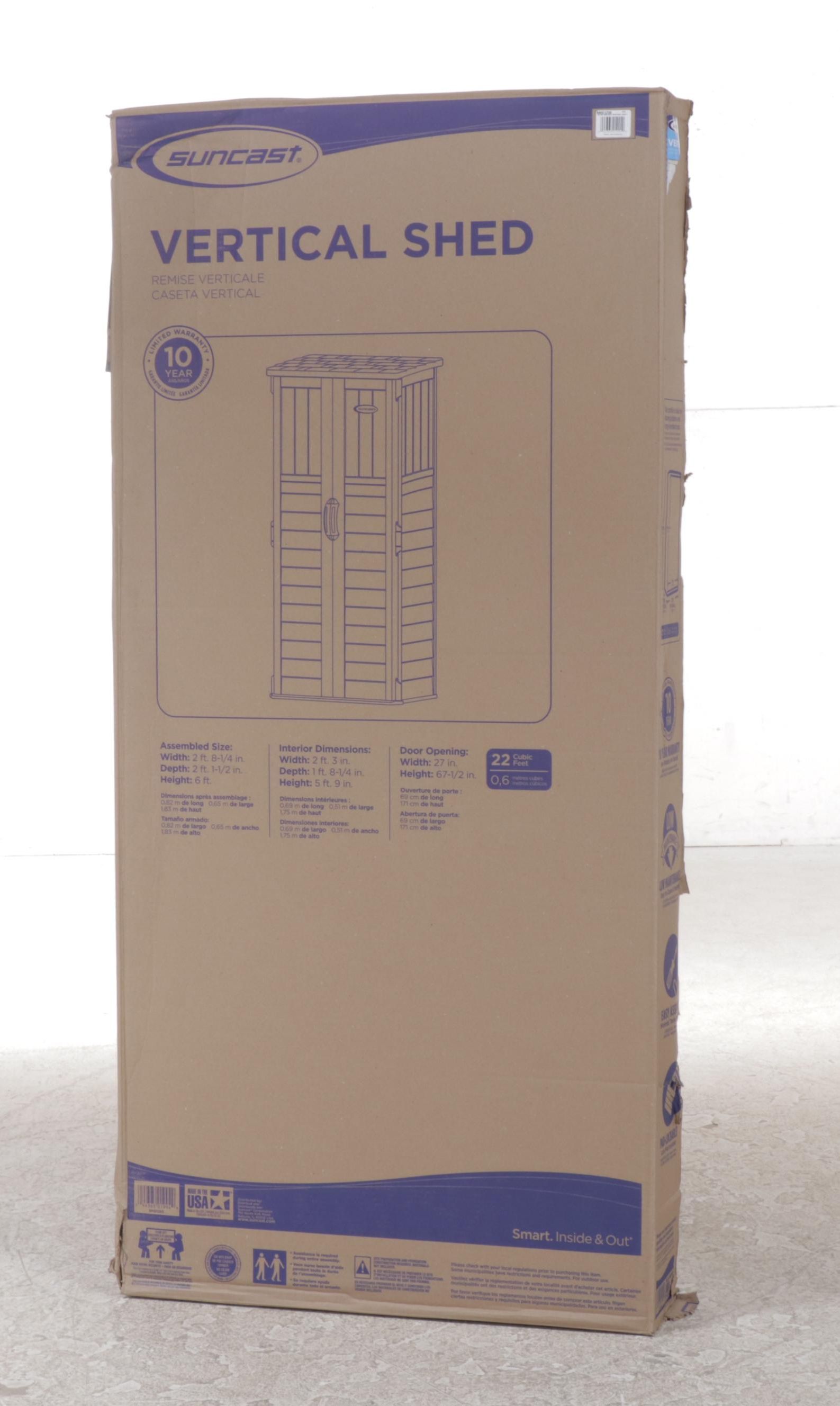 Suncast Plastic Vertical Shed