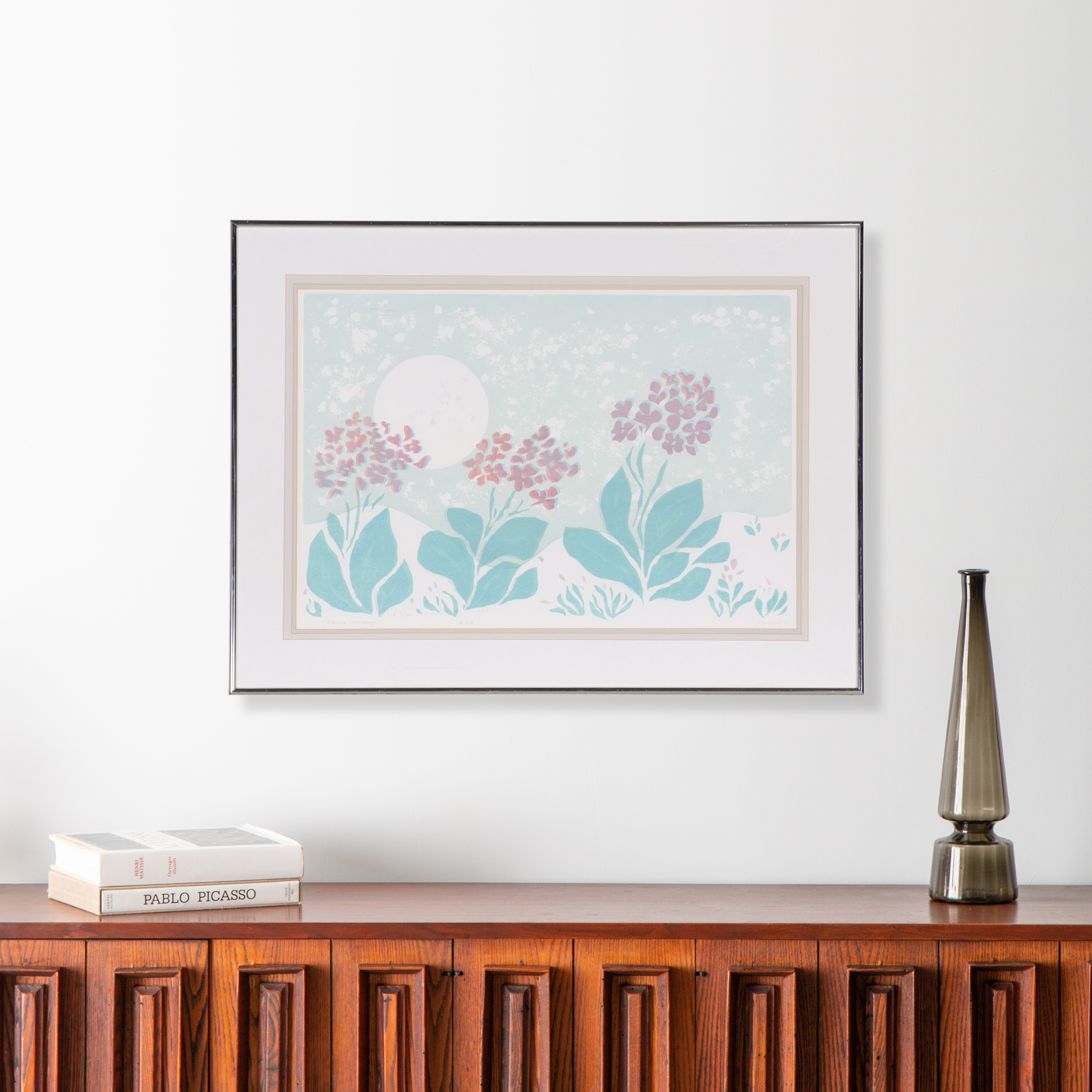 Grace Perreiah Serigraph "Flower Fantasy," Late 20th Century