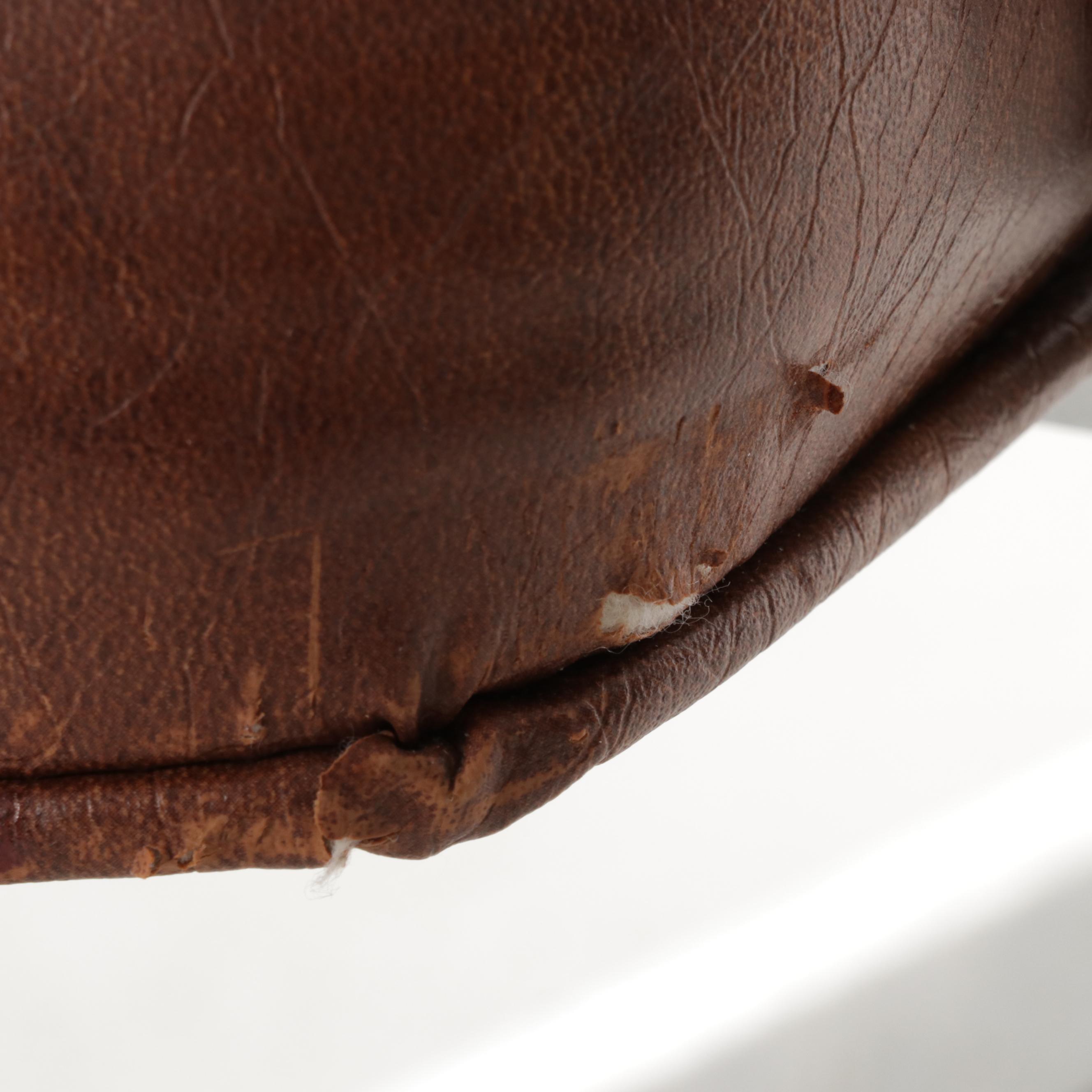 Hon Company Mid Century Modern Metal and Vinyl Upholstered Desk Chair