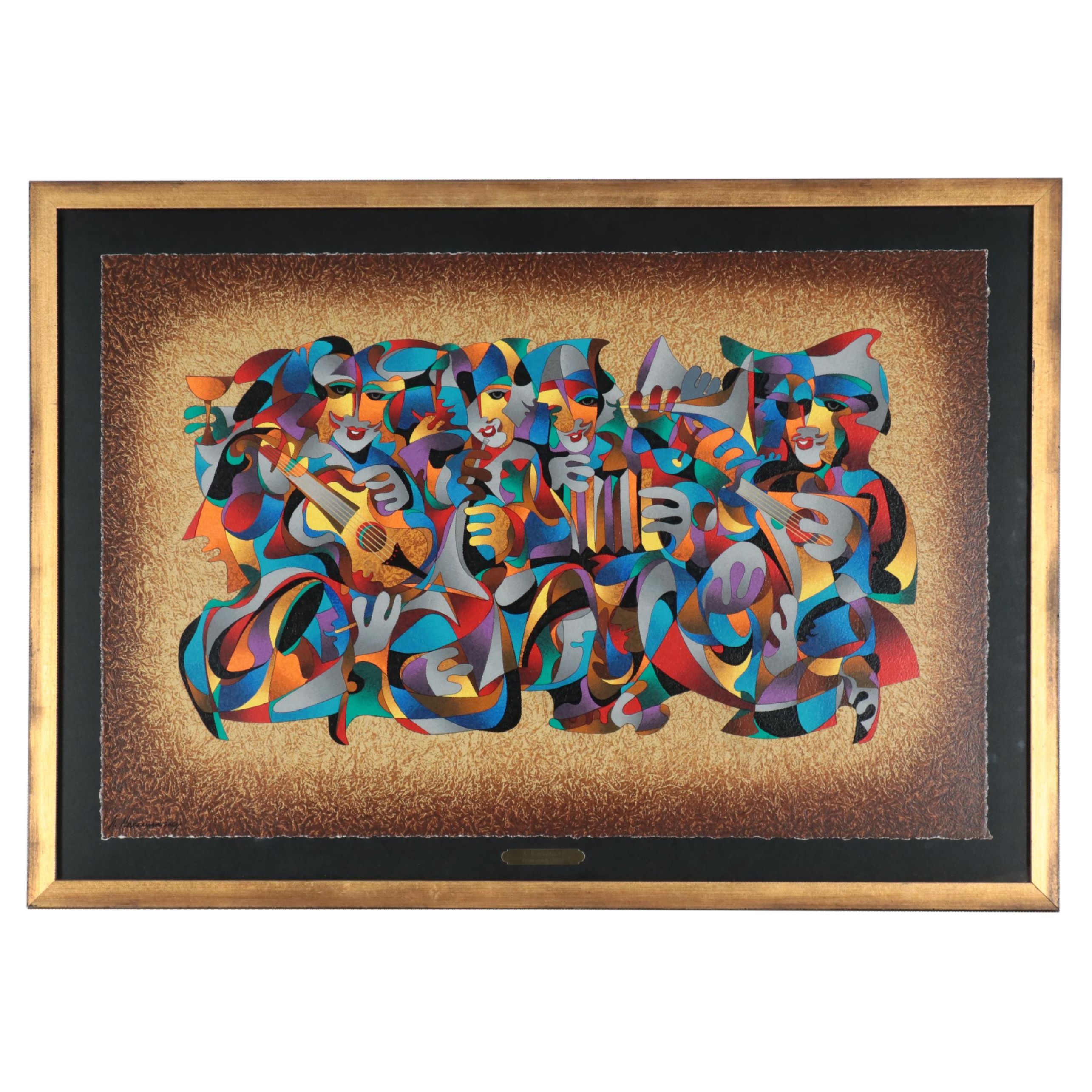 Anatole Krasnyansky Serigraph "Orchestra II," 2002