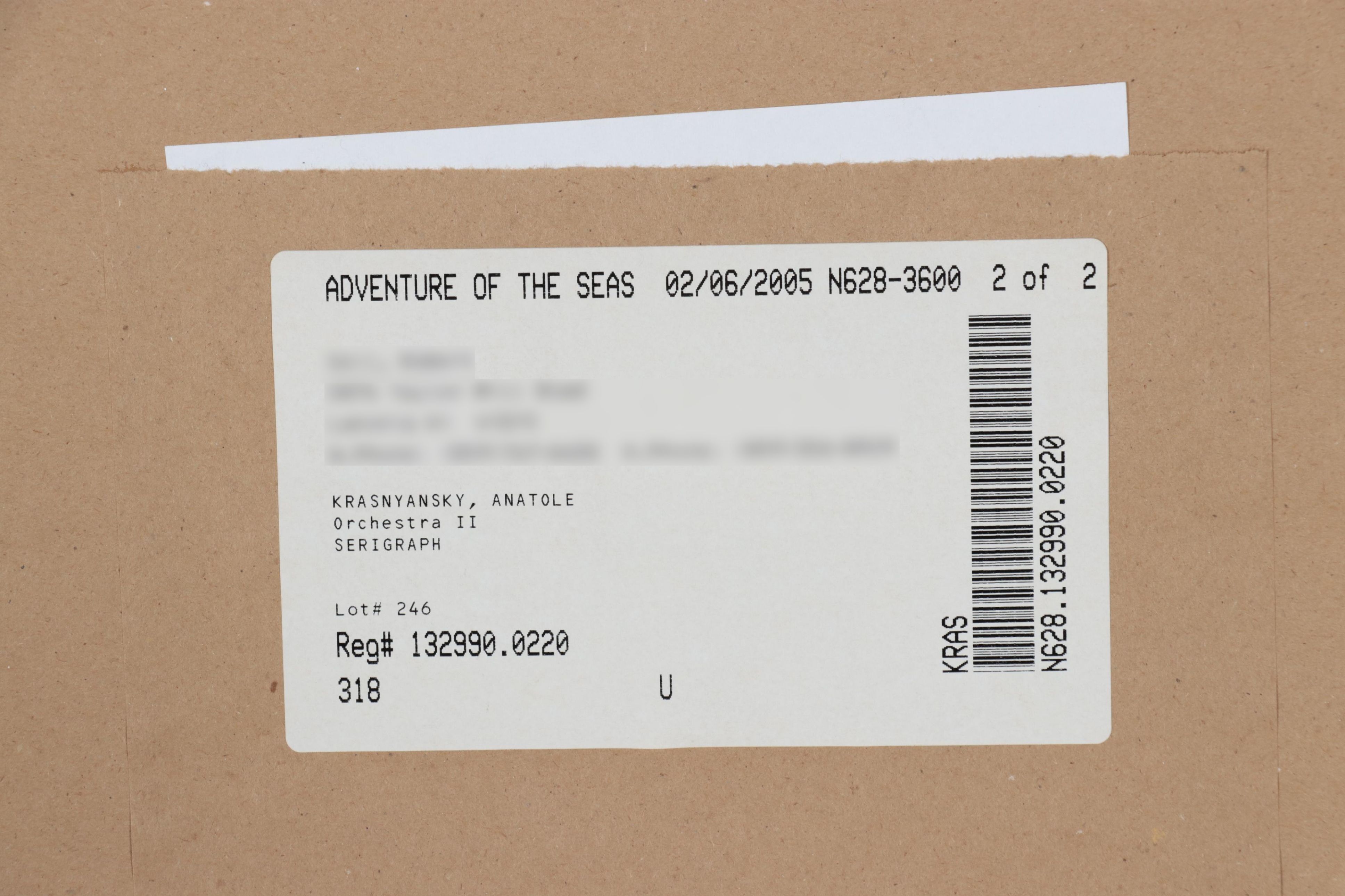 Anatole Krasnyansky Serigraph "Orchestra II," 2002