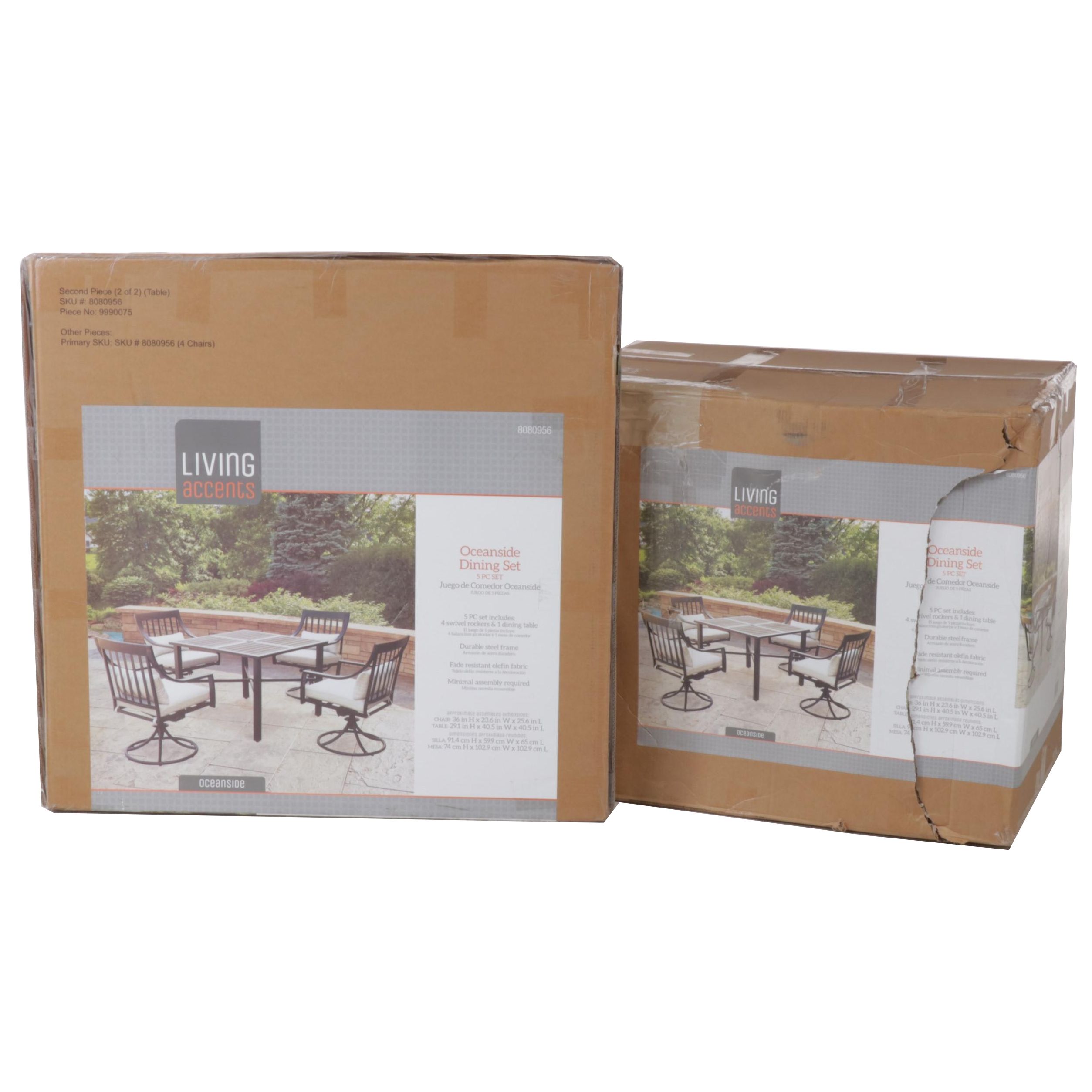 Living Accents Oceanside Five-Piece Patio Dining Set