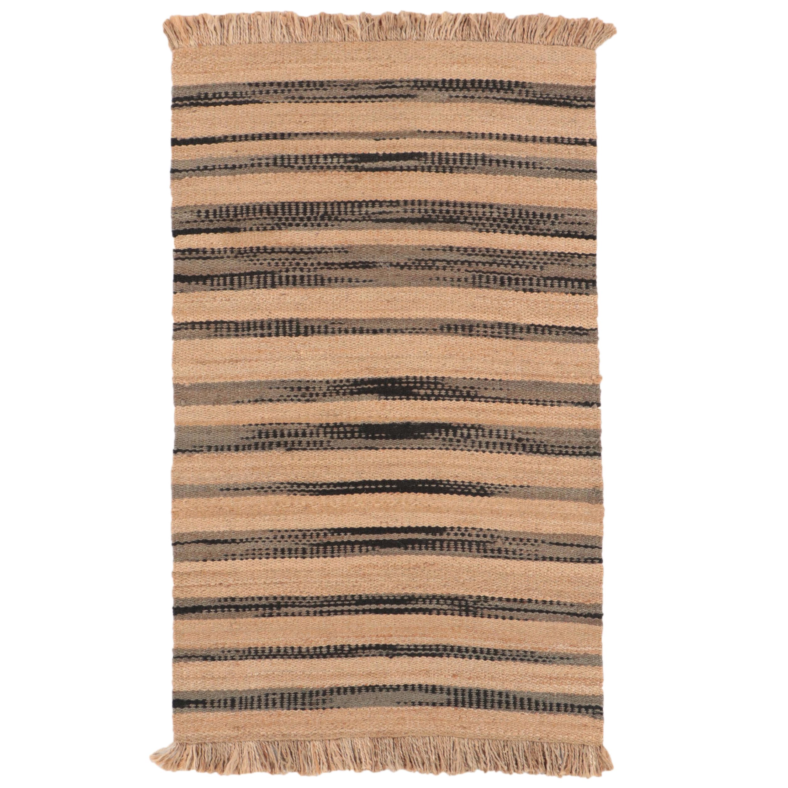 5'1 x 9' Handwoven World Market Indian Jute Area Rug
