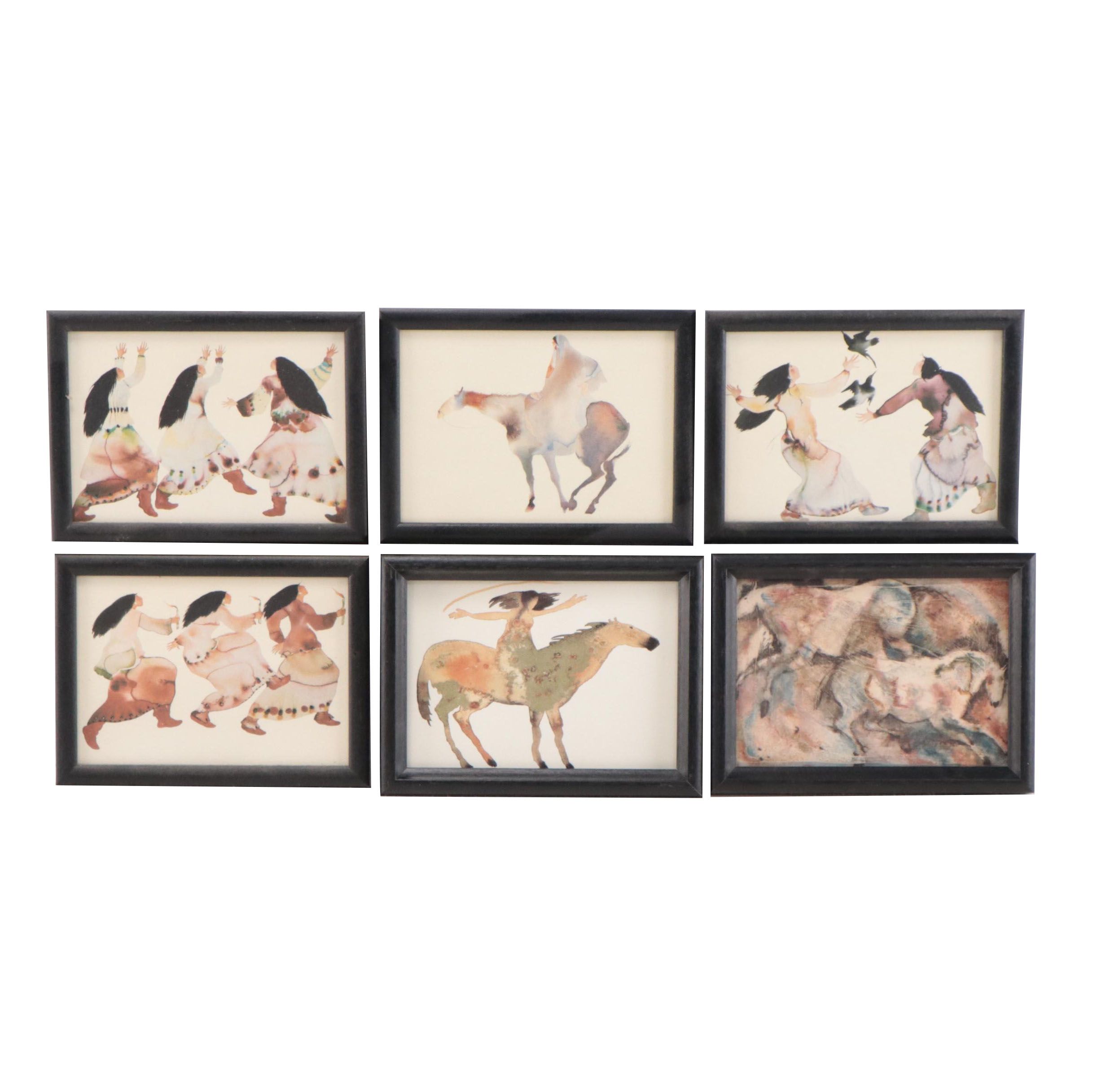 Offset Lithographs of Southwestern Scenes After Carol Grigg