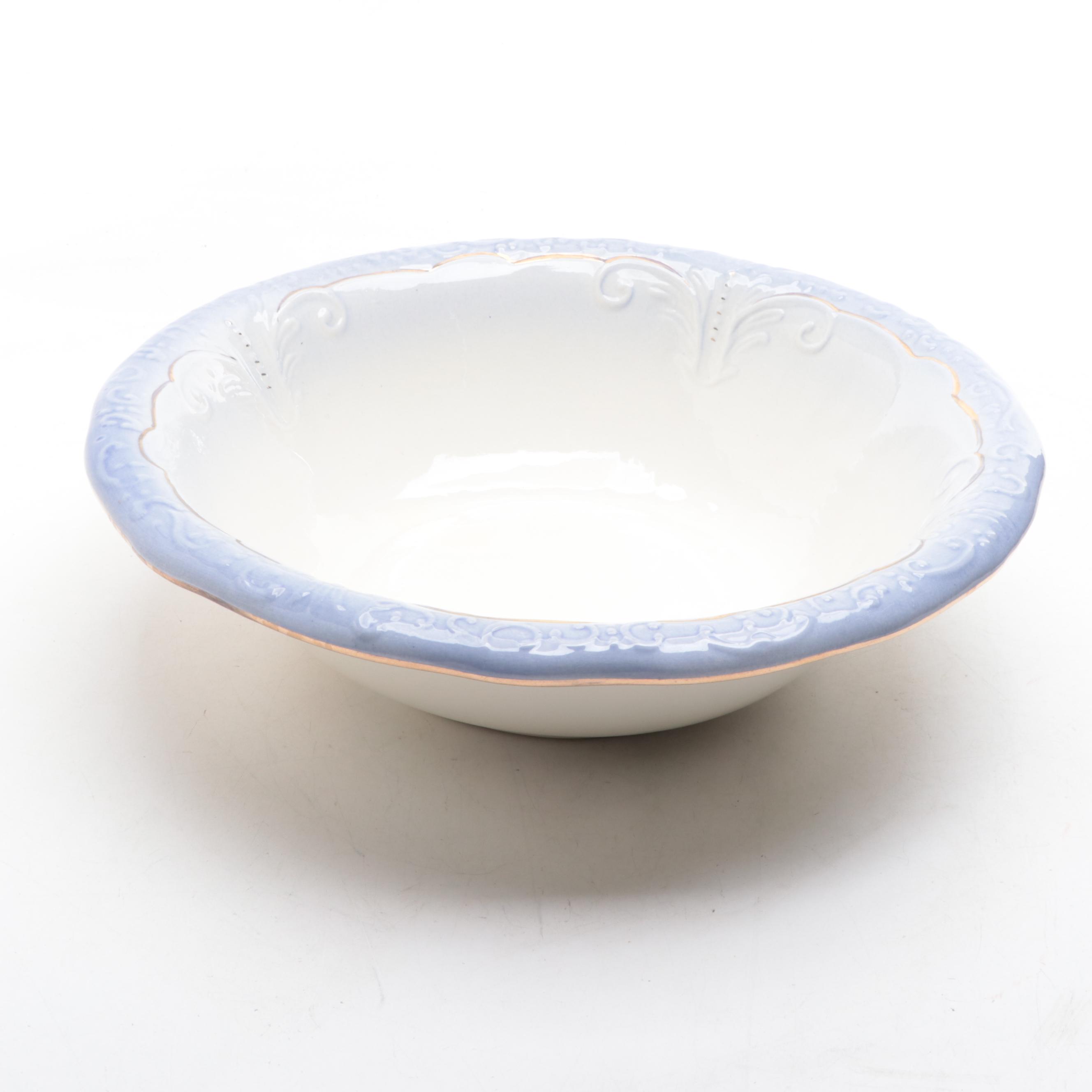 Victorian Style Ceramic Ewer and Basin