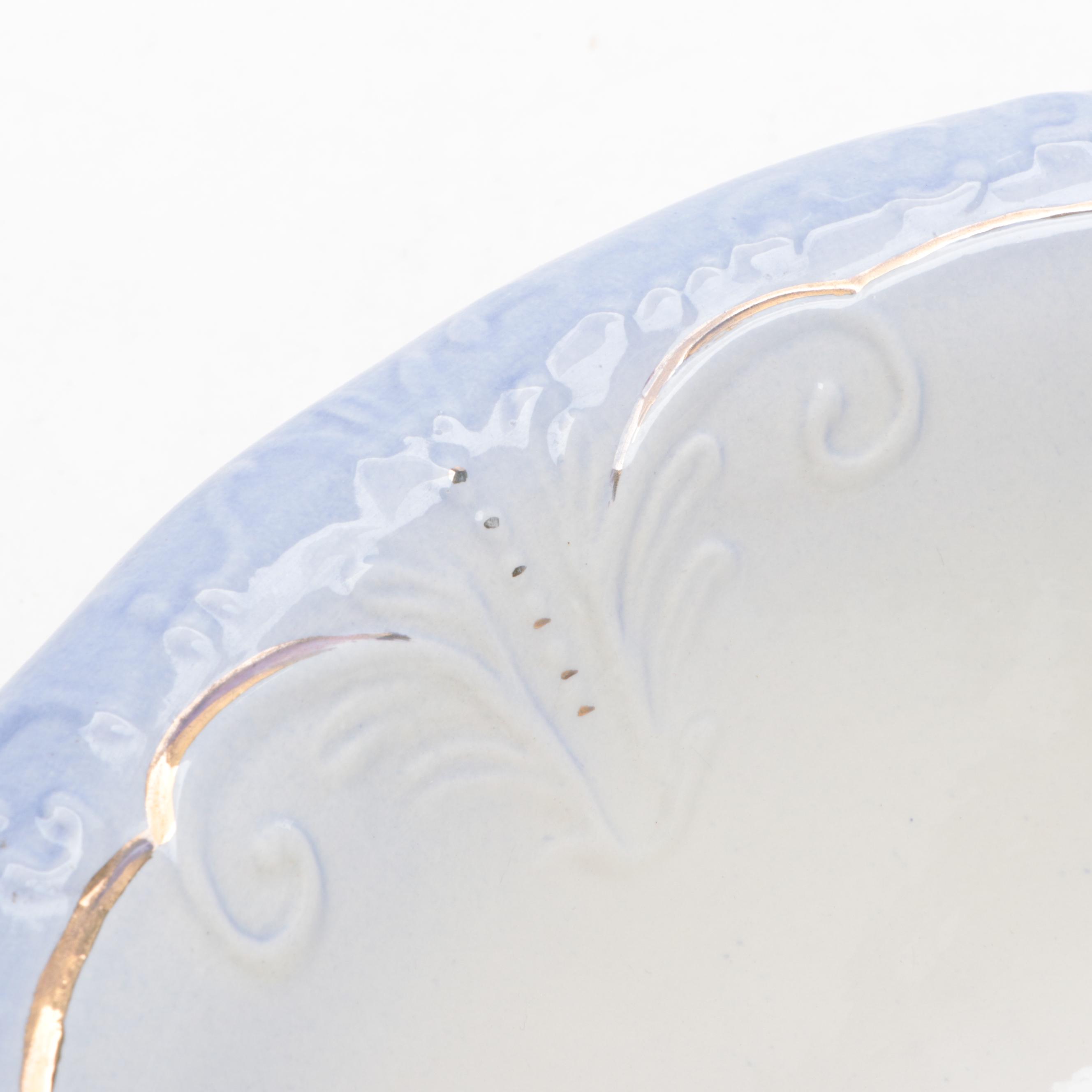 Victorian Style Ceramic Ewer and Basin