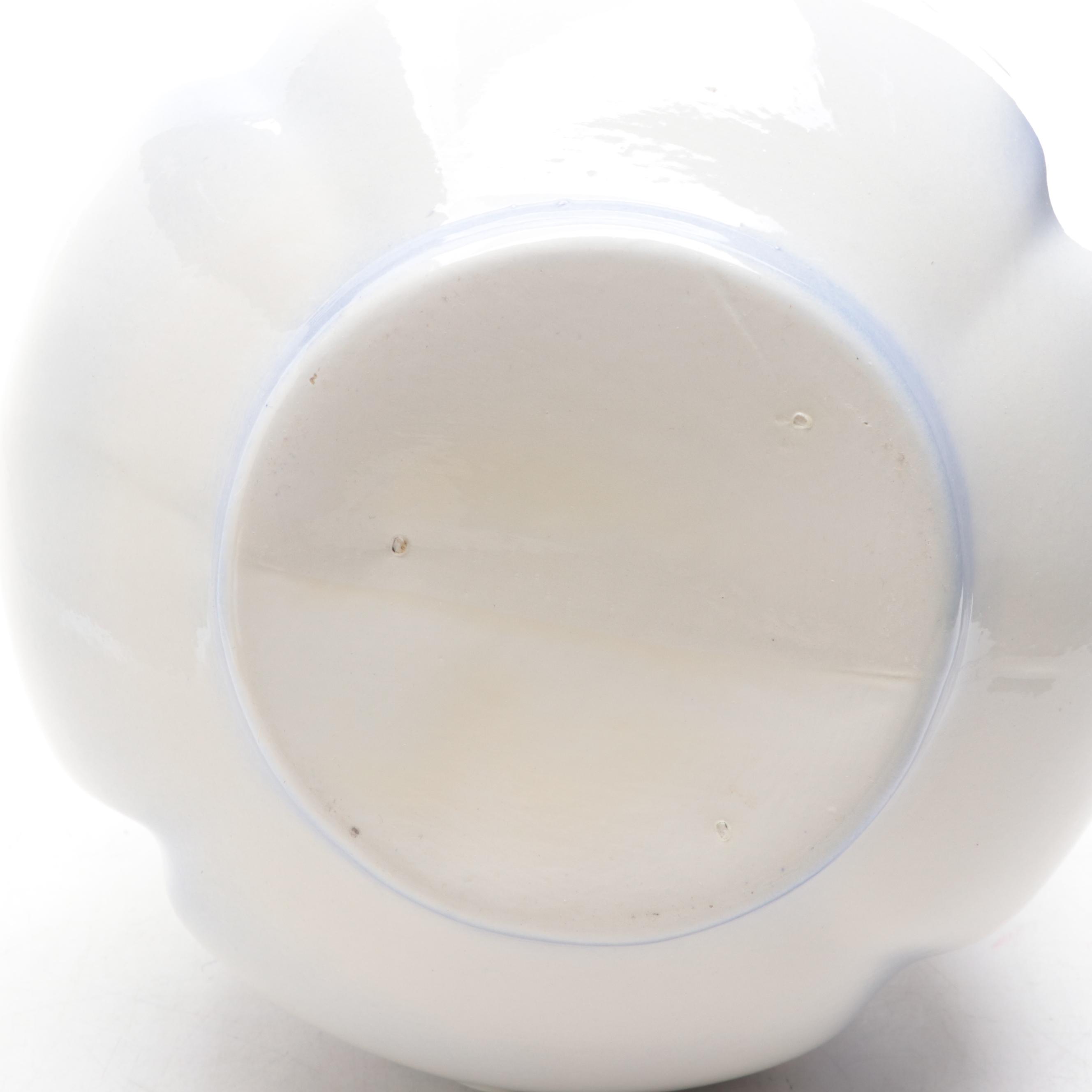 Victorian Style Ceramic Ewer and Basin