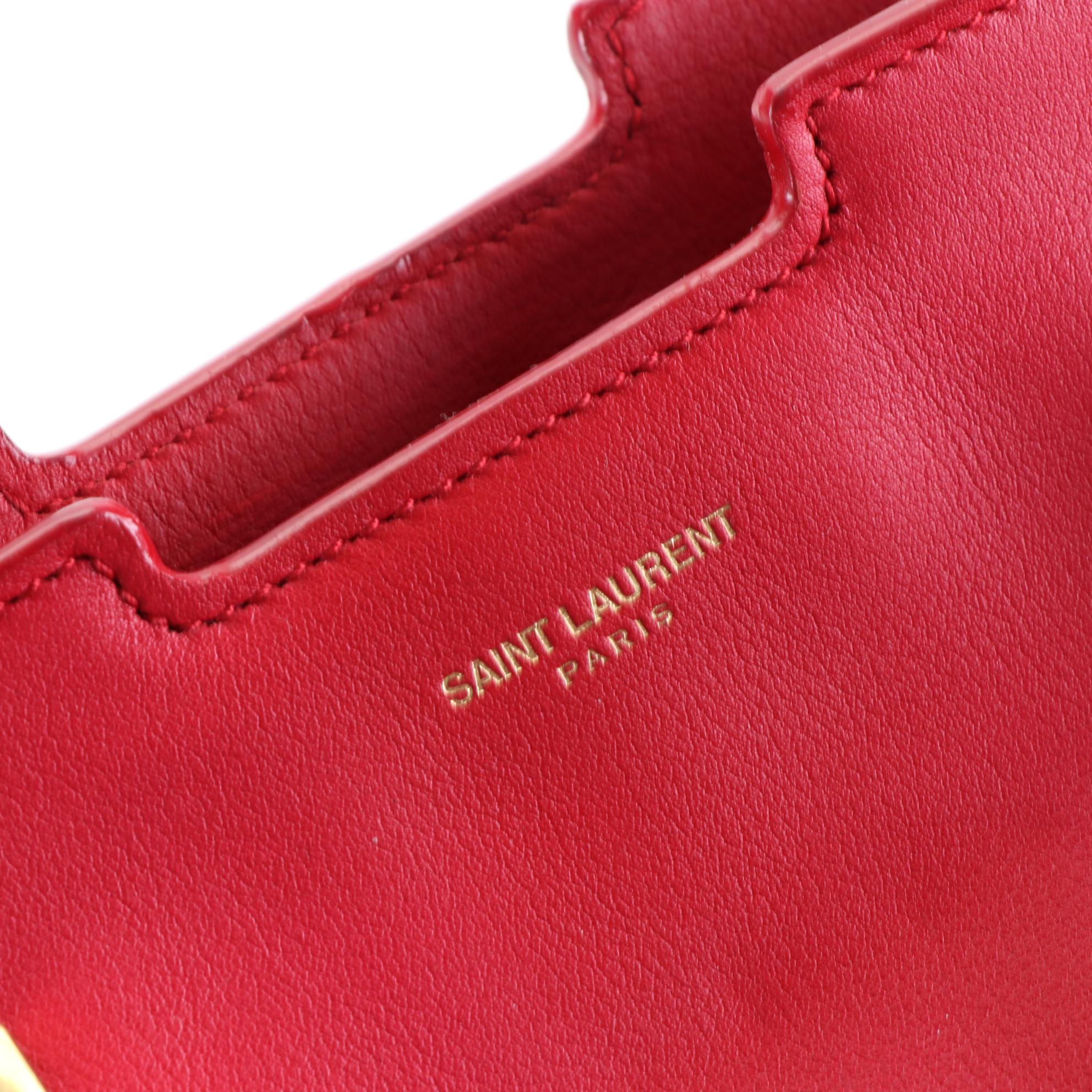 Saint Laurent Classic Y Cabas Handbag in Leather