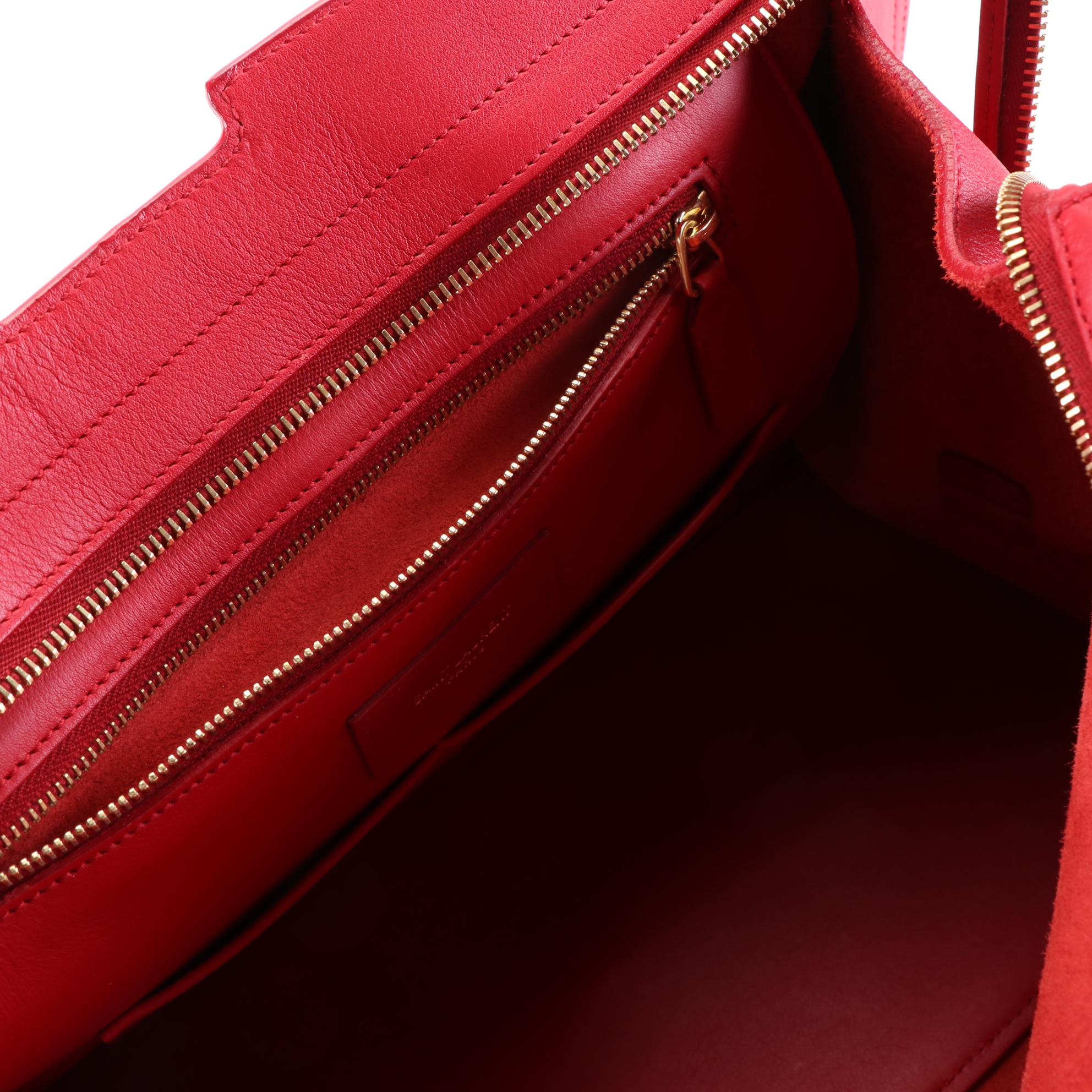 Saint Laurent Classic Y Cabas Handbag in Leather