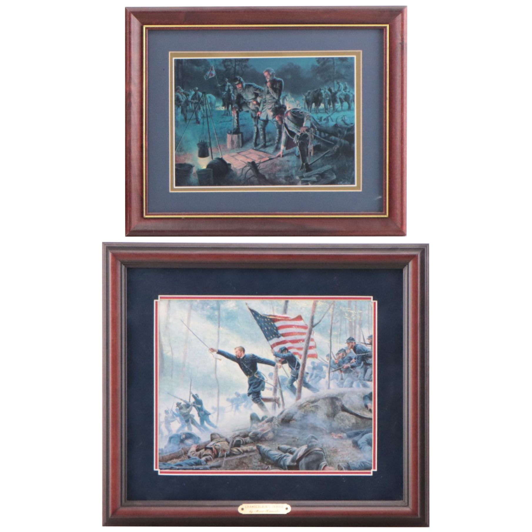 Offset Lithographs After Mort Künstler Including "Chamberlain's Charge"