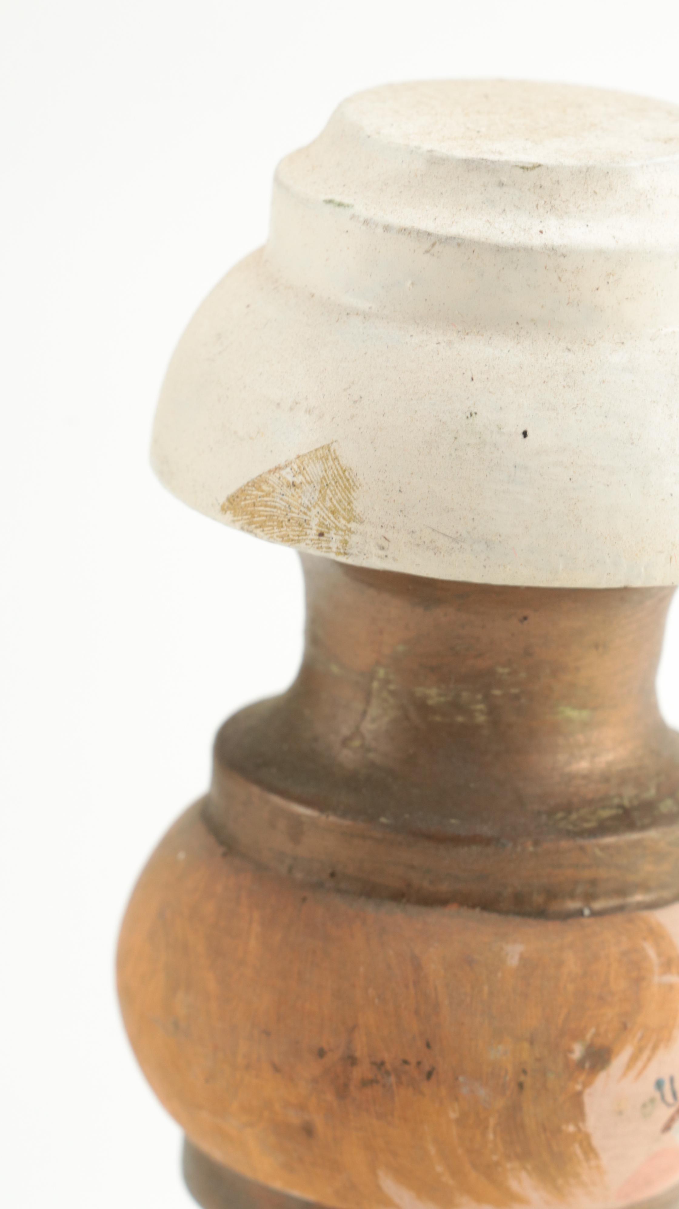 Angel and Other Hand-Painted Wood Figurines